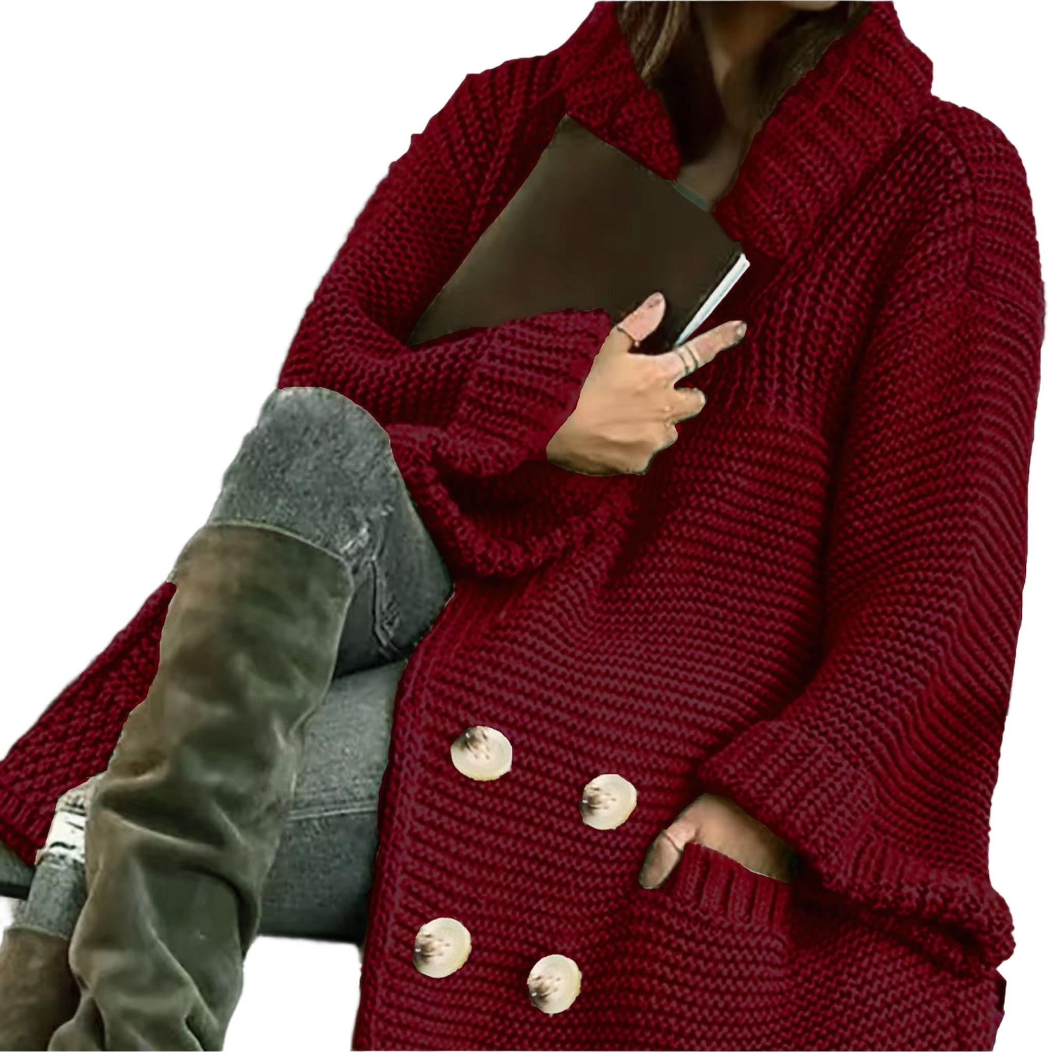 Horizon Essentials | Plus Size Polo Collar Cardigan