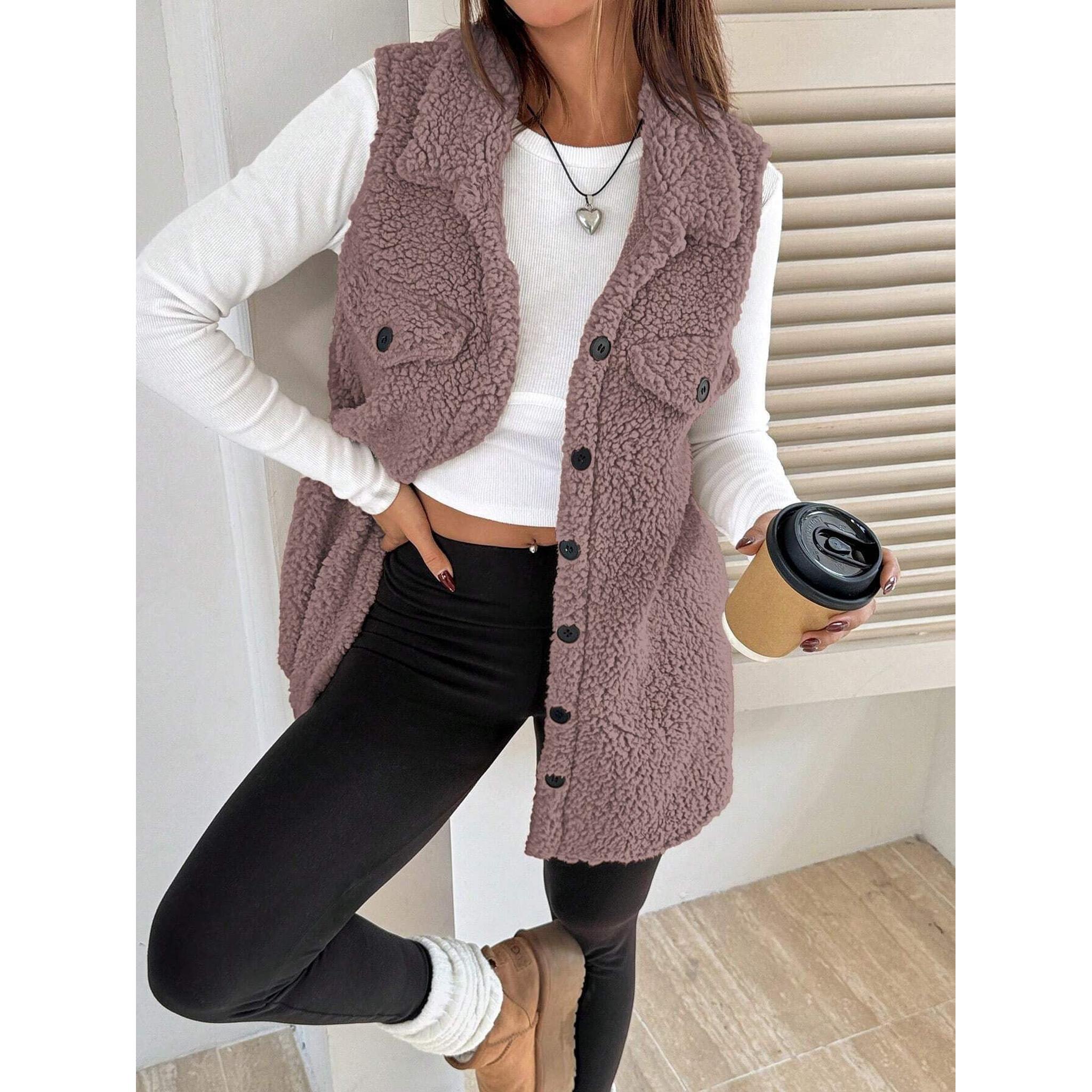 Horizon Essentials | Plush Button Vest with Lapels