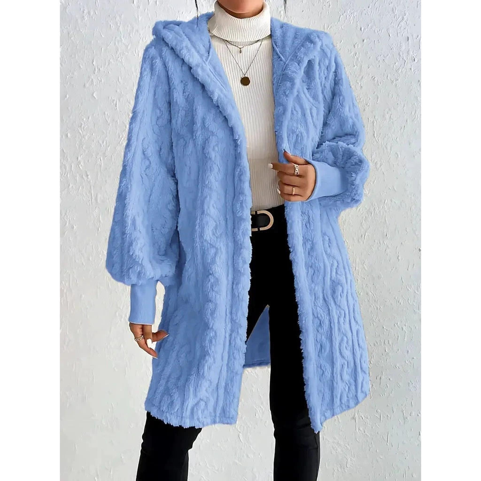 Horizon Essentials | Plush Double-Sided Hooded Coat