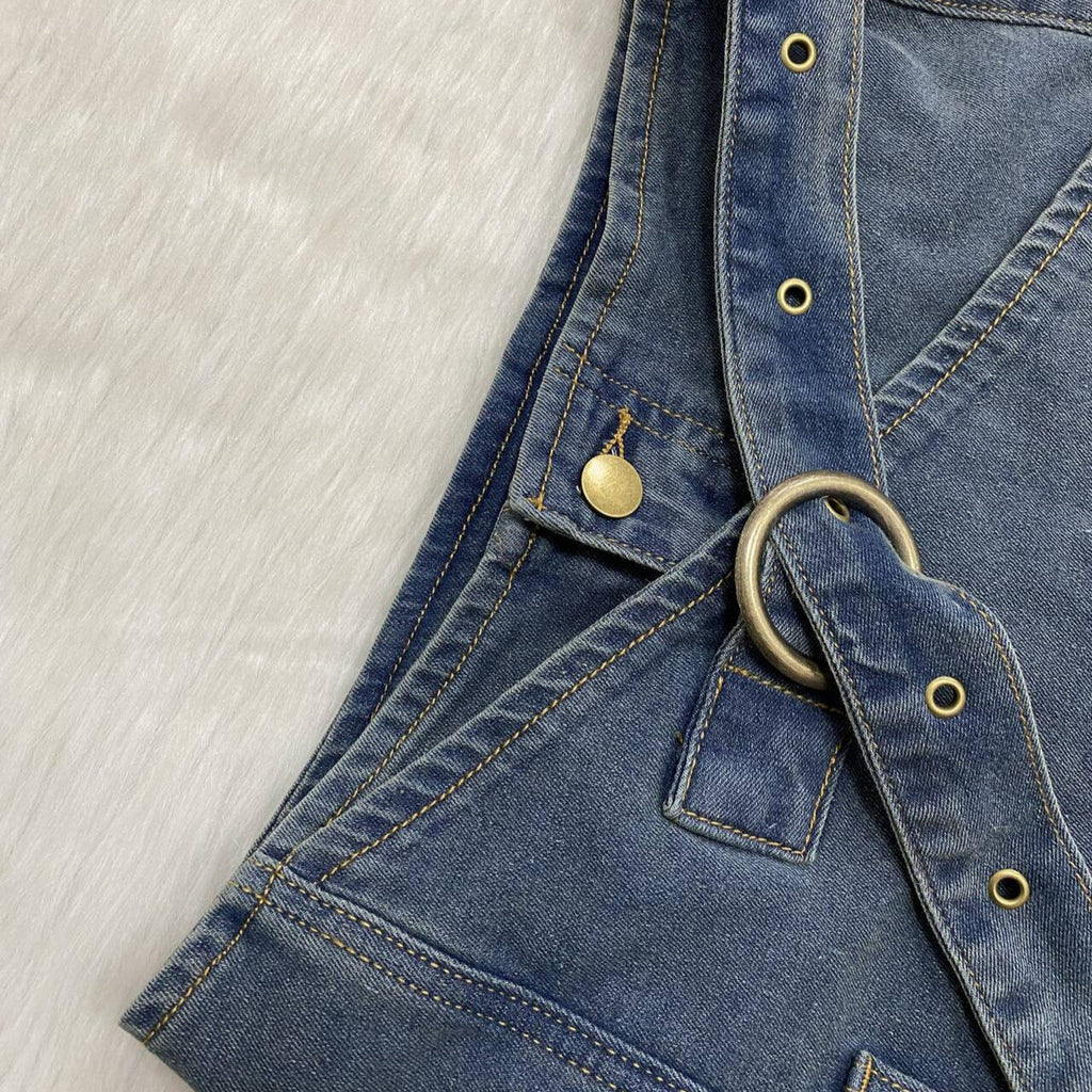 Horizon Essentials | Premium Asymmetrical Hem Denim Shorts