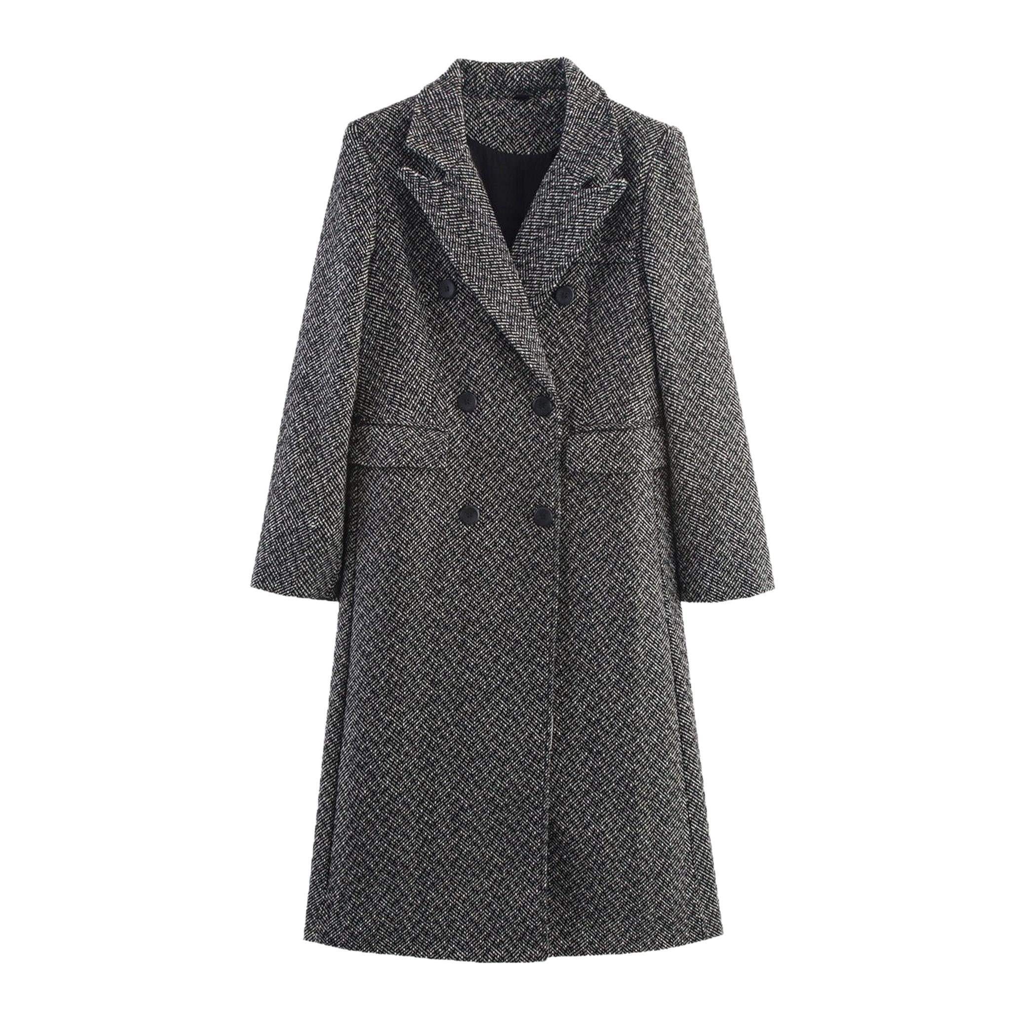 Horizon Essentials | Premium British Wool Herringbone Coat
