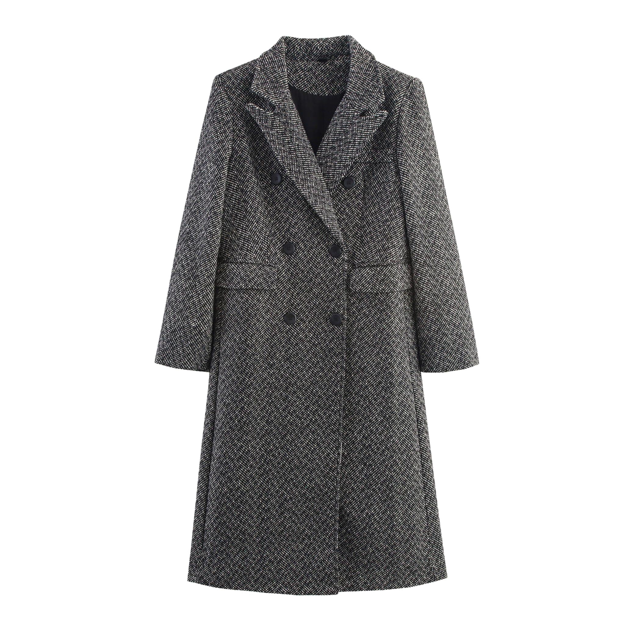 Horizon Essentials | Premium British Wool Herringbone Coat