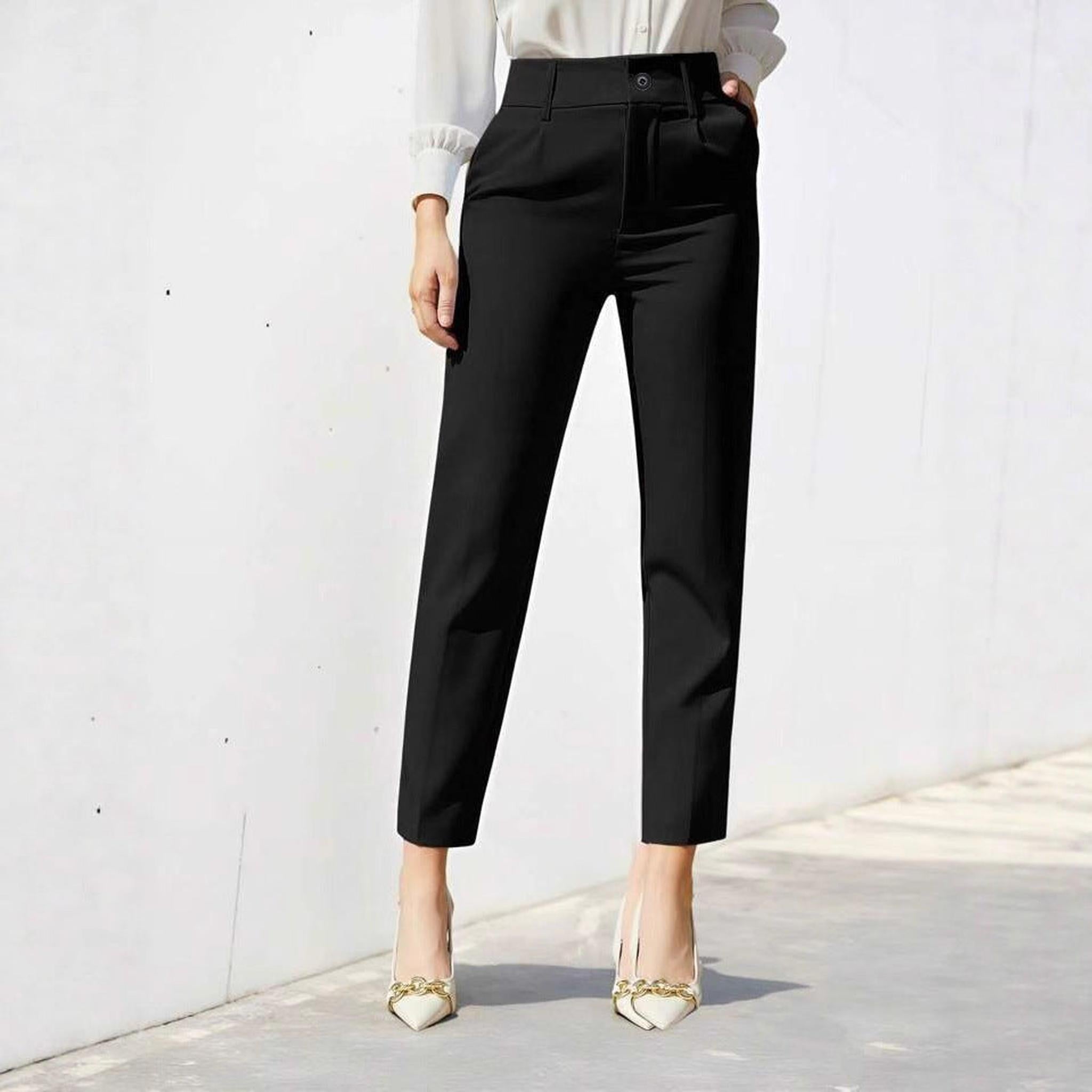 Horizon Essentials | Premium Casual Cropped Straight-Leg Pants