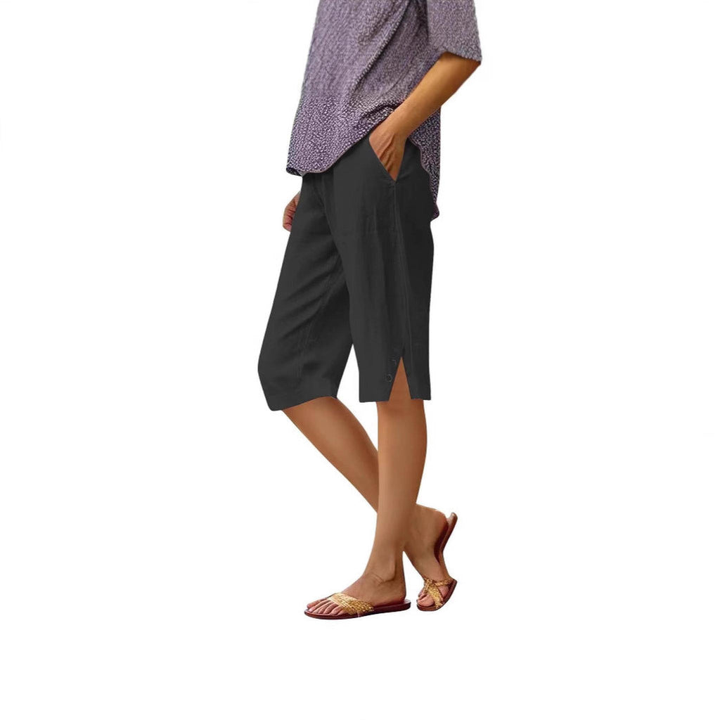 Horizon Essentials | Premium Cotton Linen Drawstring Shorts