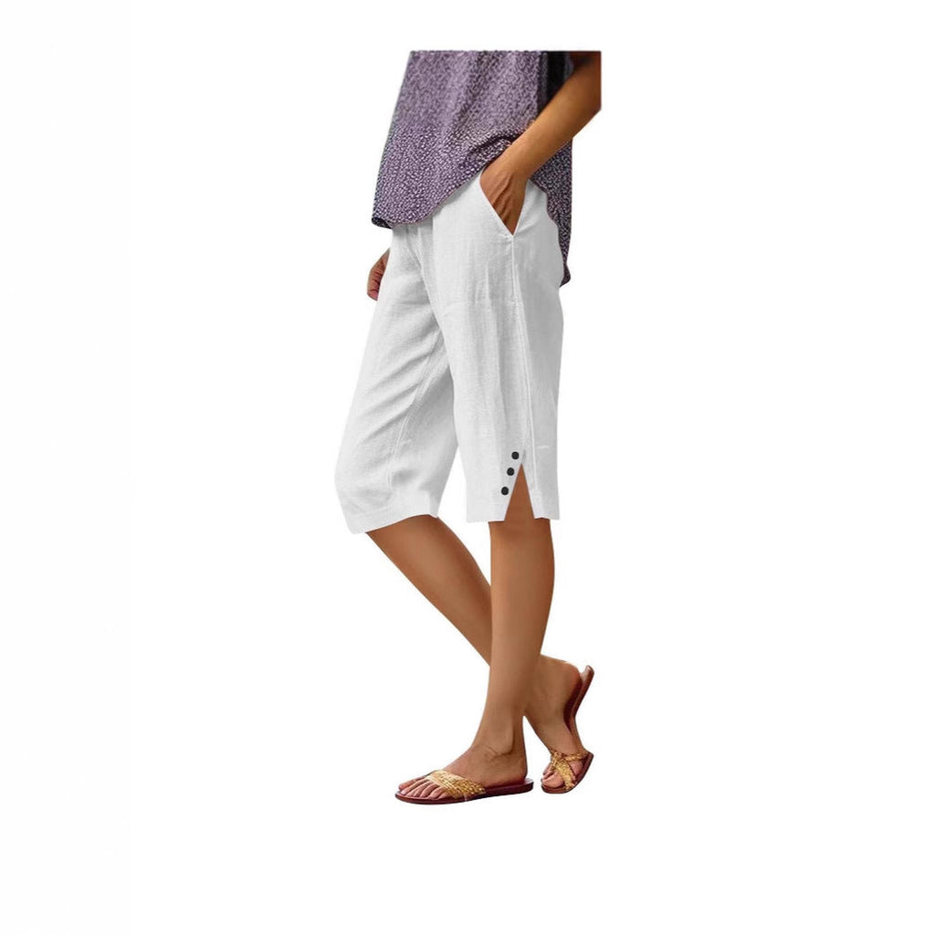 Horizon Essentials | Premium Cotton Linen Drawstring Shorts