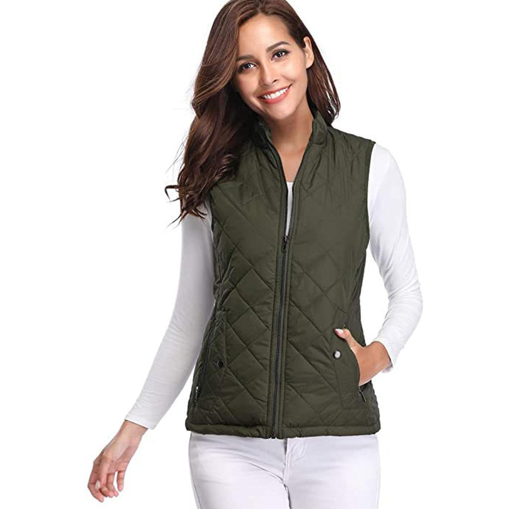 Horizon Essentials | Premium Cotton Women's Vest Zipper