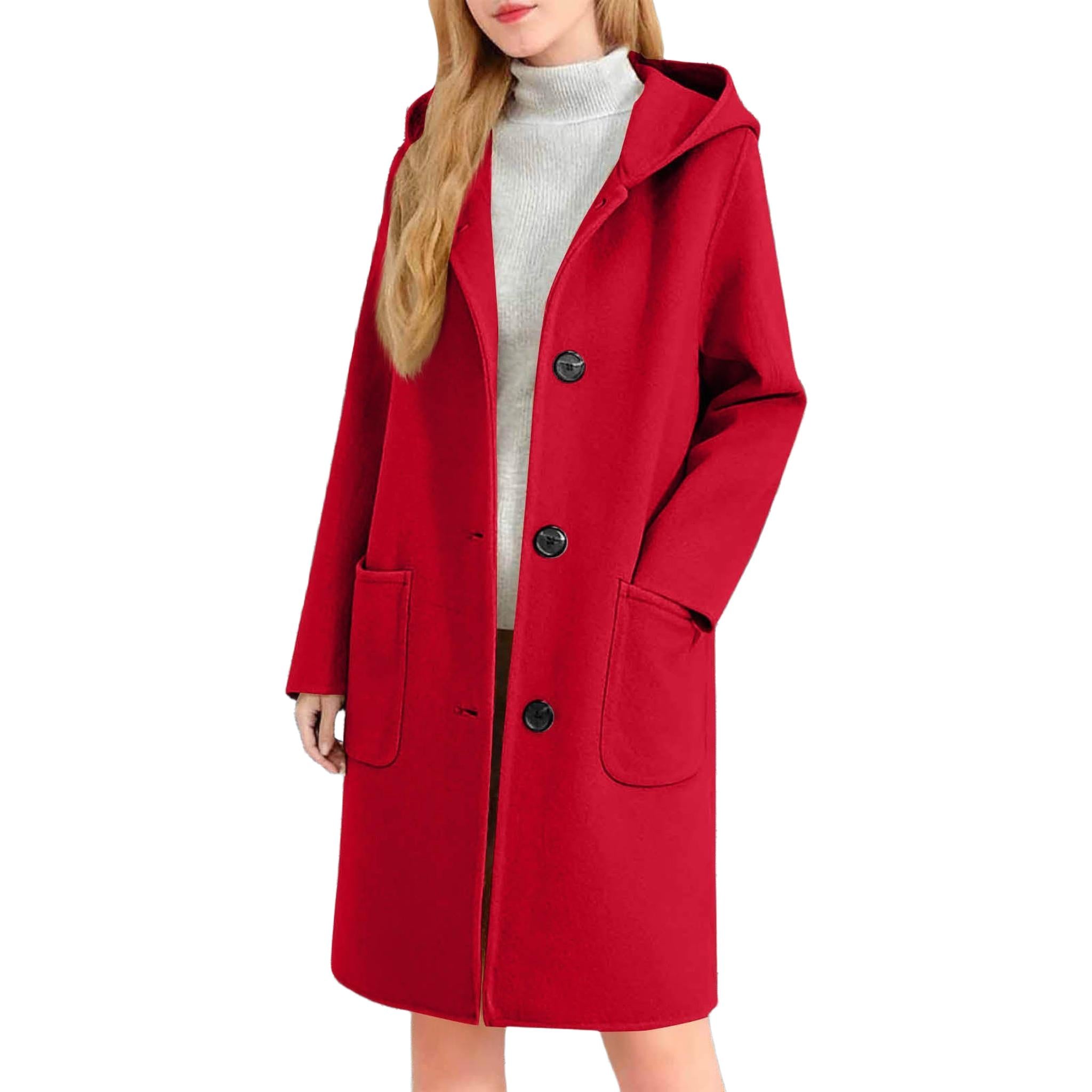 Horizon Essentials | Premium Double-Faced Wool Hooded Coat