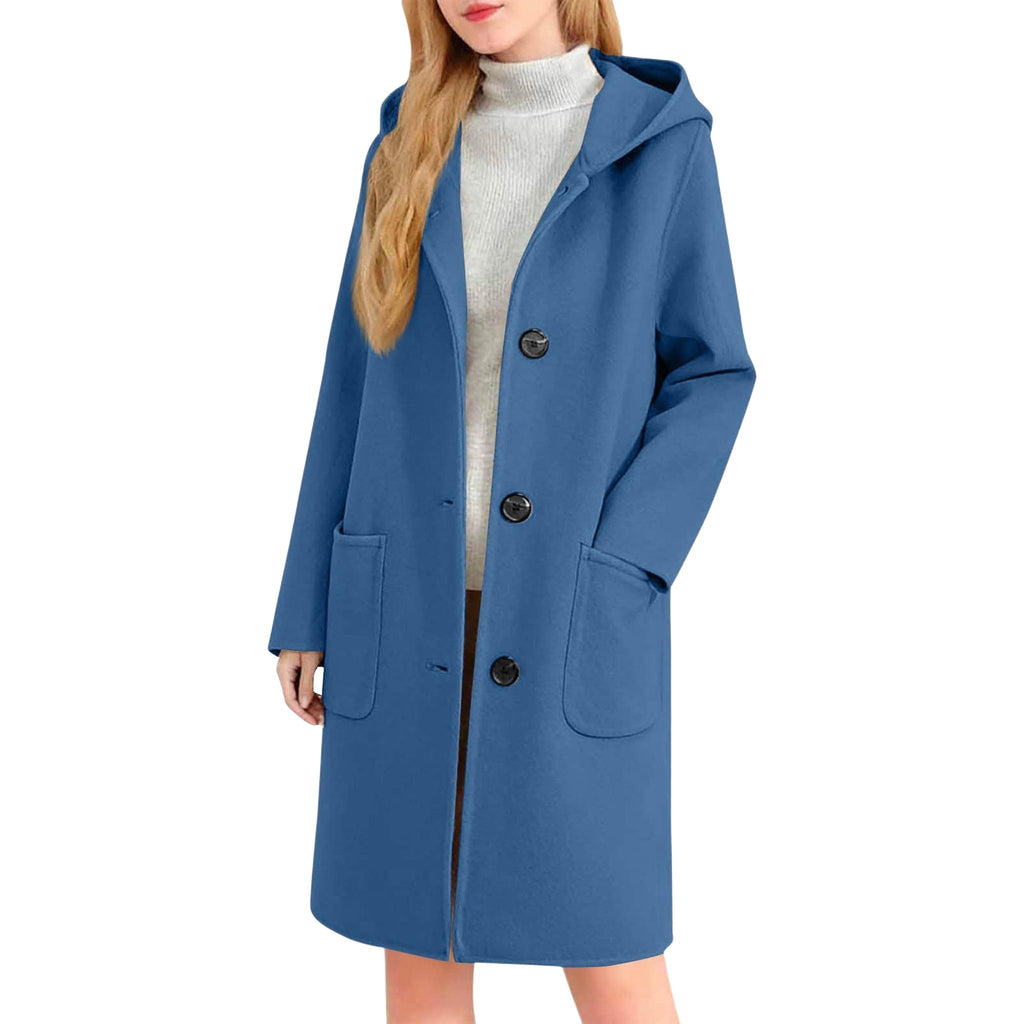 Horizon Essentials | Premium Double-Faced Wool Hooded Coat
