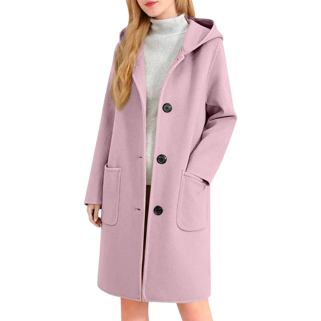 Horizon Essentials | Premium Double-Faced Wool Hooded Coat