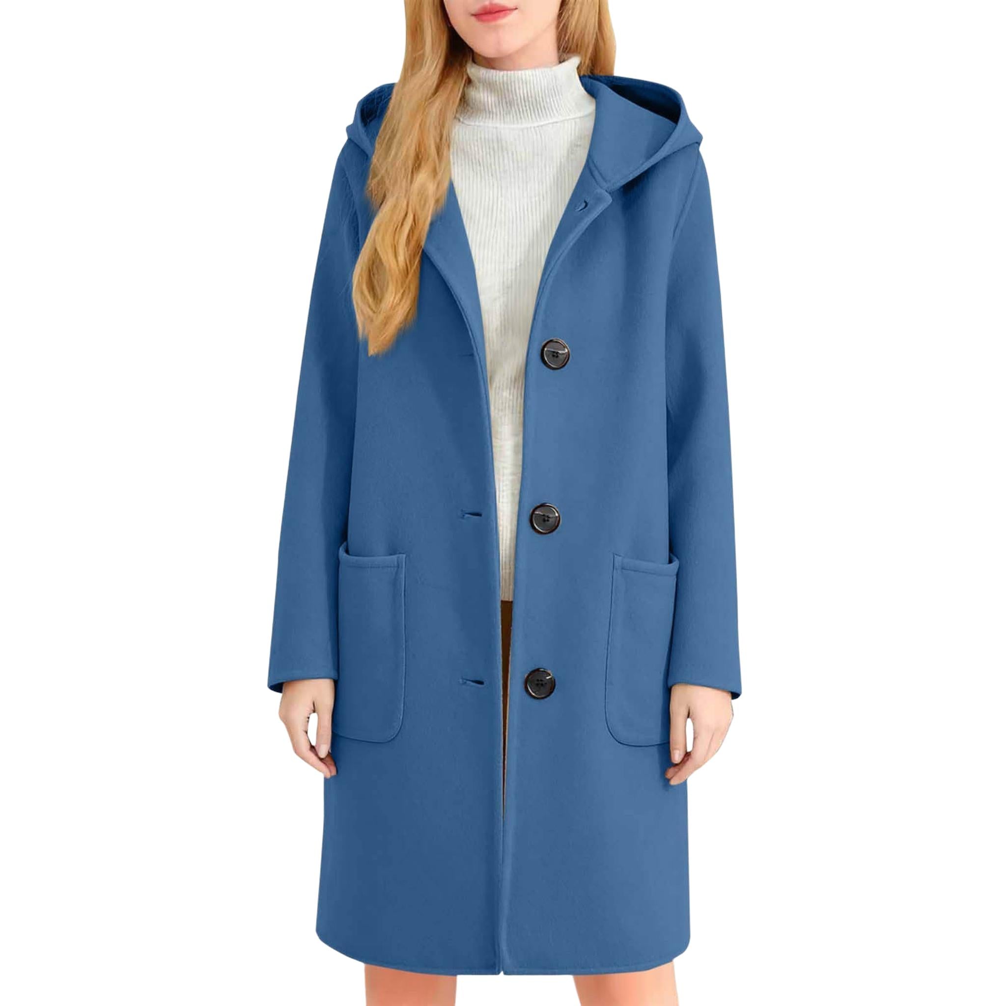 Horizon Essentials | Premium Double-Faced Wool Hooded Coat