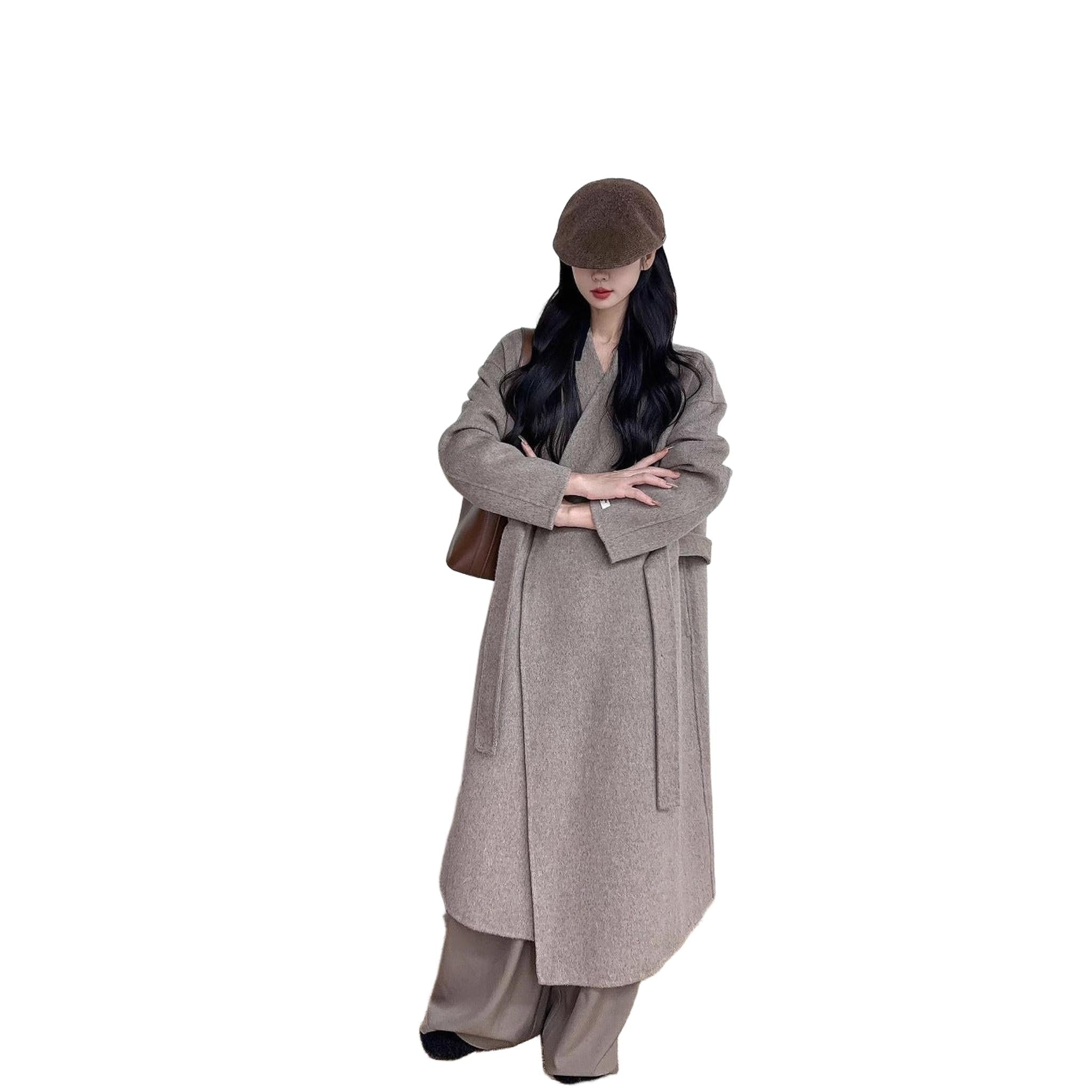 Horizon Essentials | Premium Double-Sided Long Wool Coat