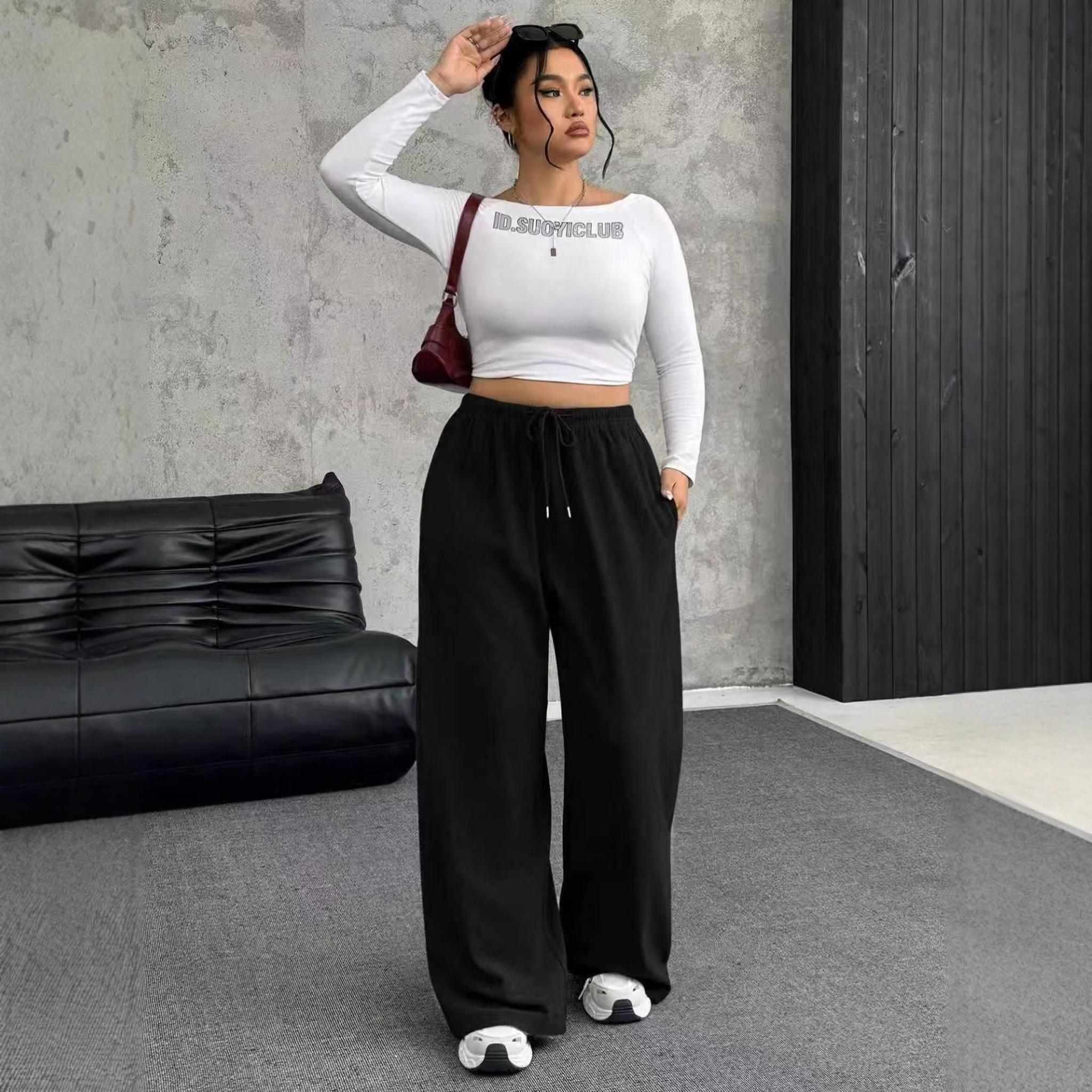 Horizon Essentials | Premium Drawstring Waist Straight-Leg Pants