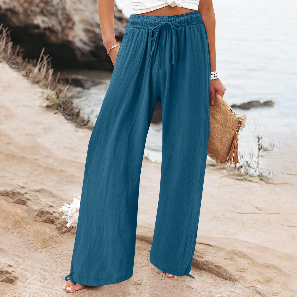 Horizon Essentials | Premium Elastic Wide-Leg Pants