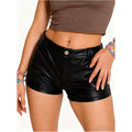 Horizon Essentials | Premium Faux Leather Micro Shorts