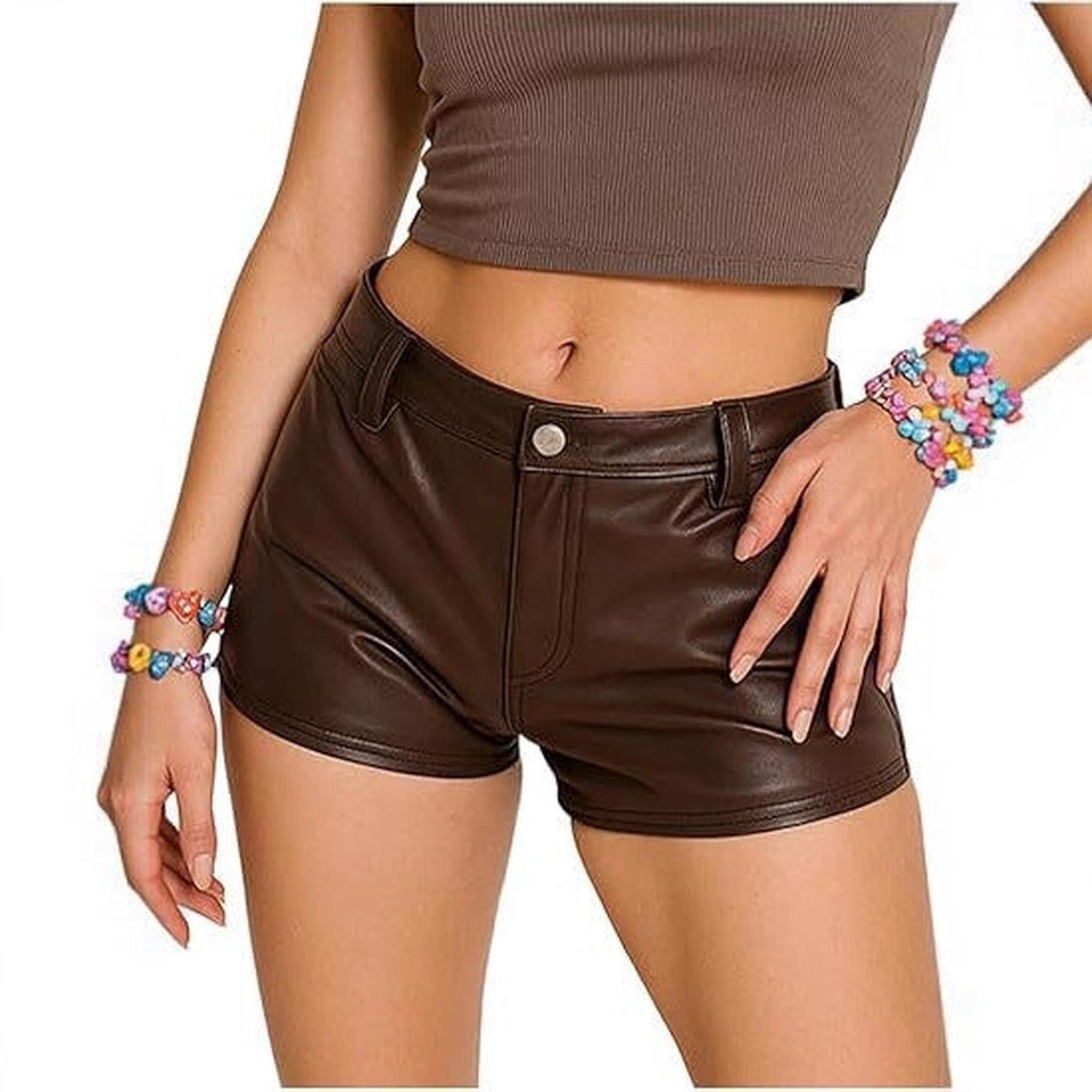 Horizon Essentials | Premium Faux Leather Micro Shorts