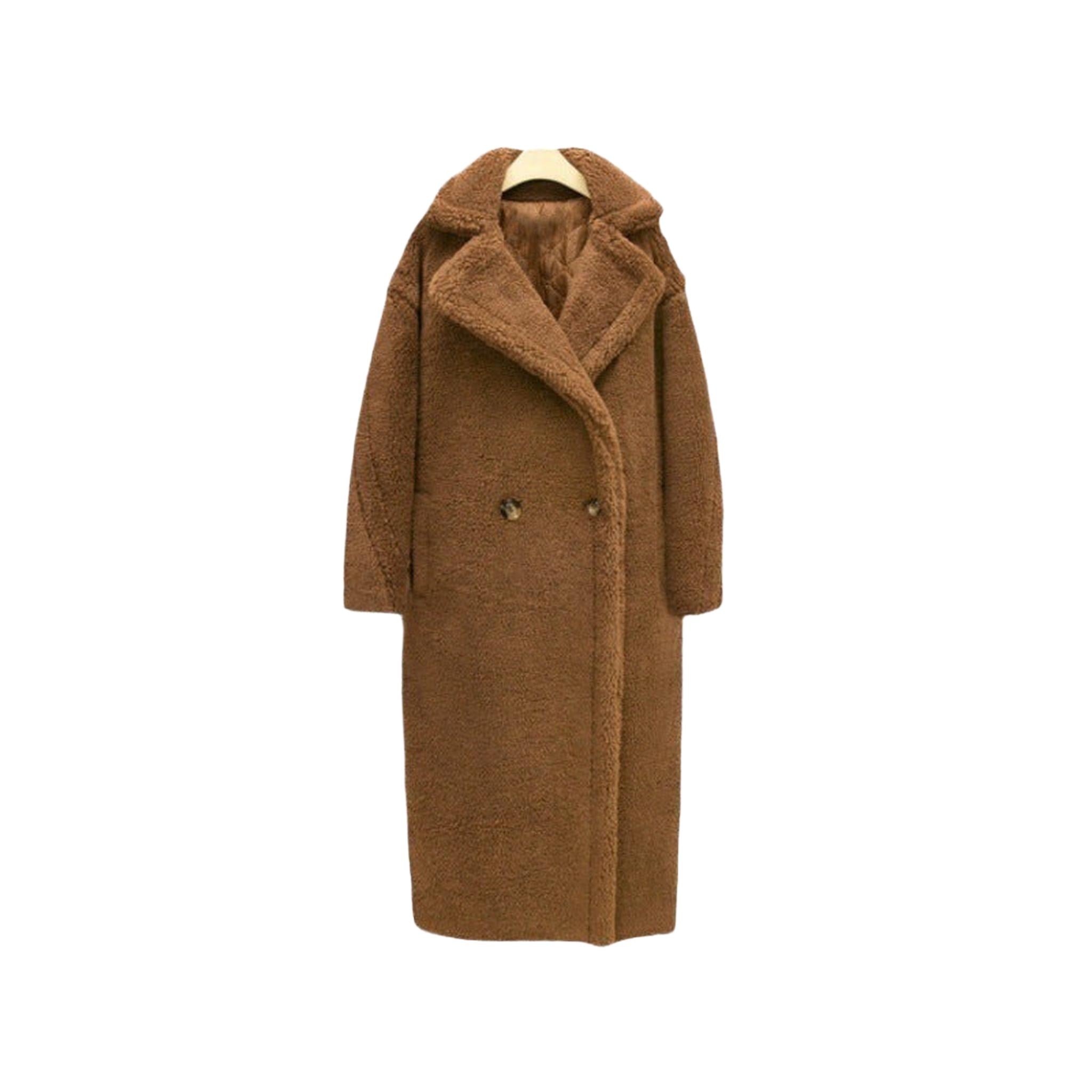 Horizon Essentials | Premium Faux Shearling Patterned Coat