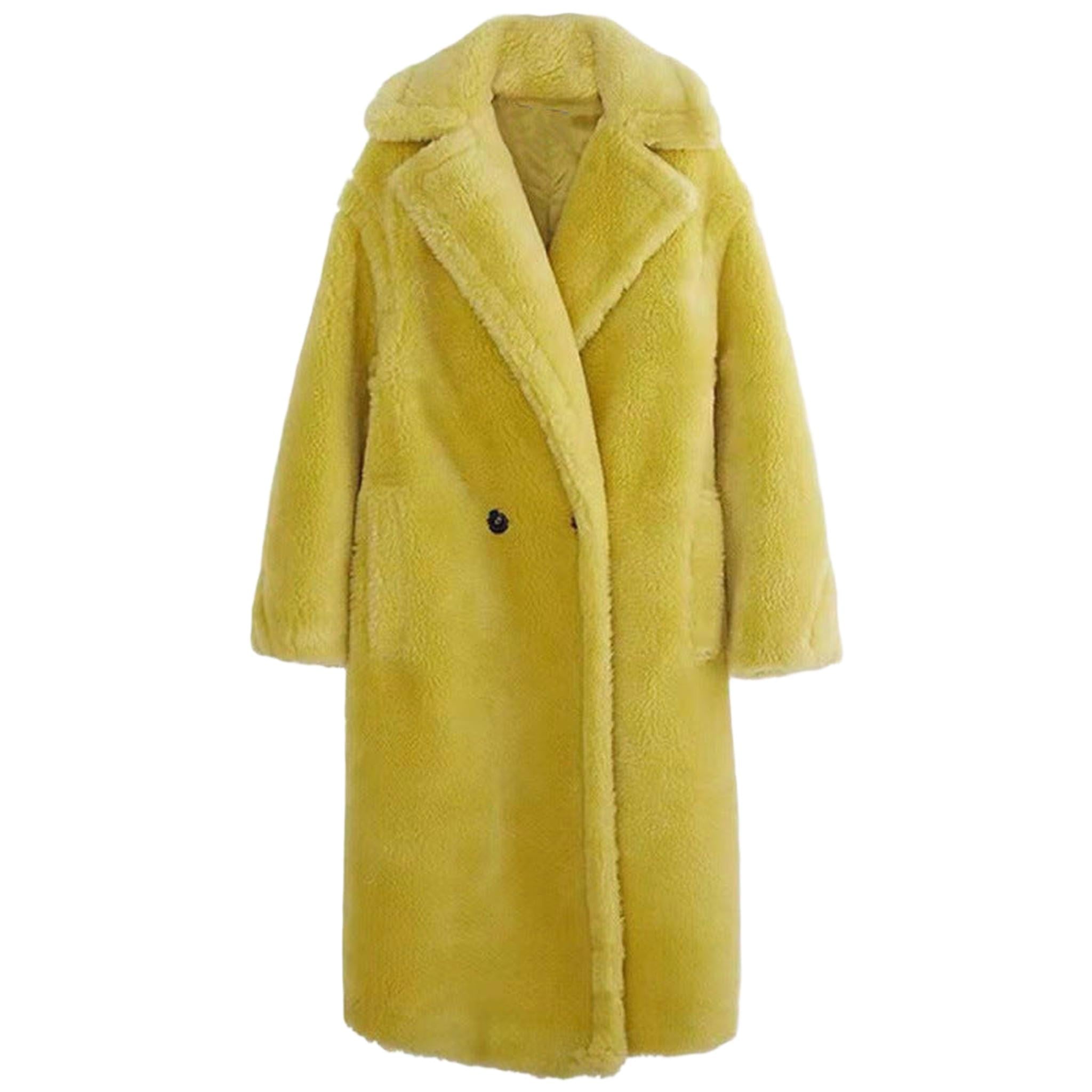 Horizon Essentials | Premium Faux Shearling Patterned Coat