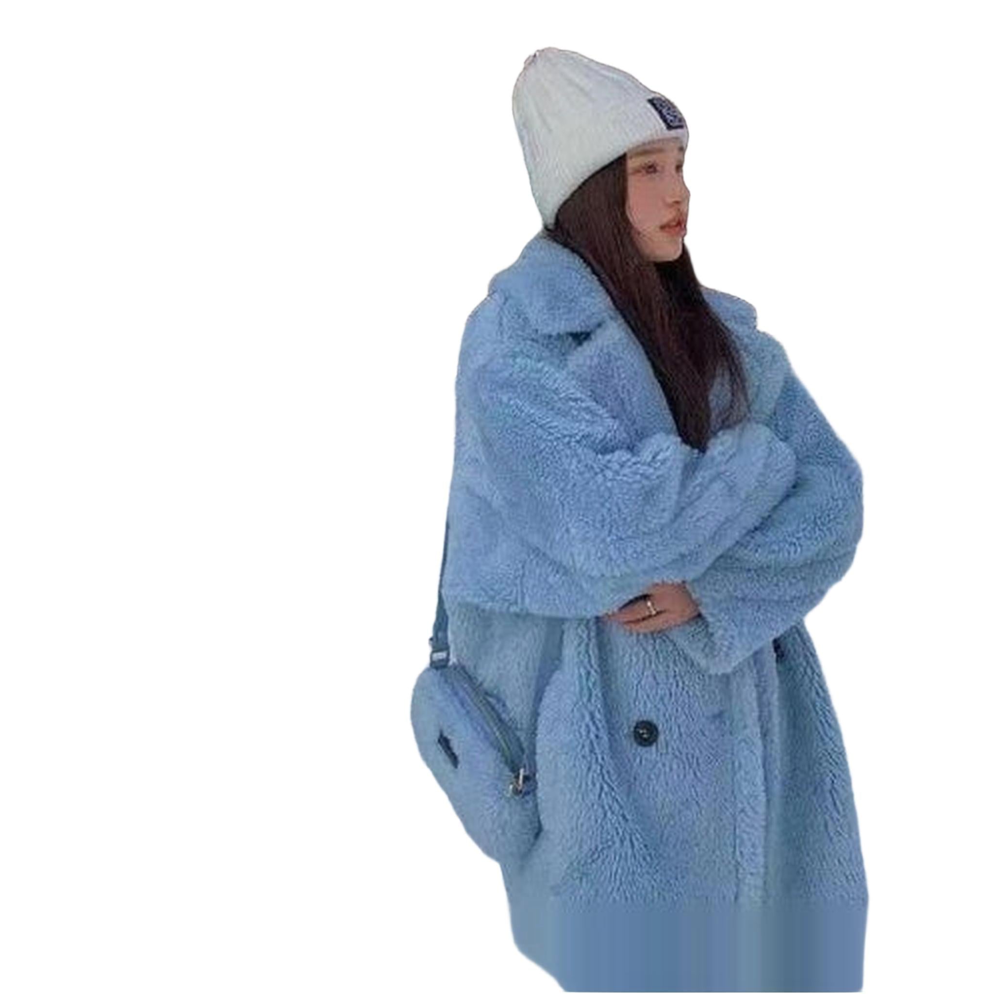 Horizon Essentials | Premium Faux Shearling Patterned Coat