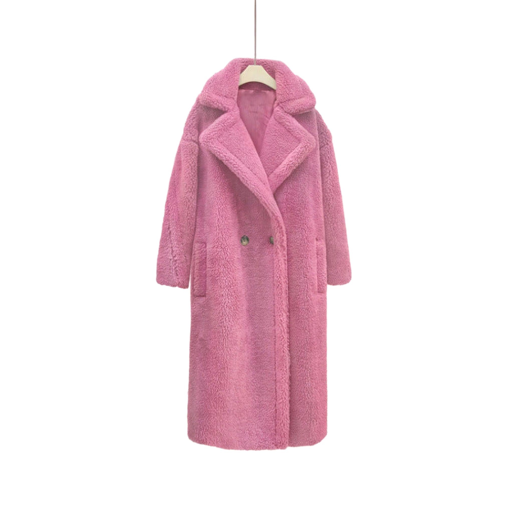 Horizon Essentials | Premium Faux Shearling Patterned Coat