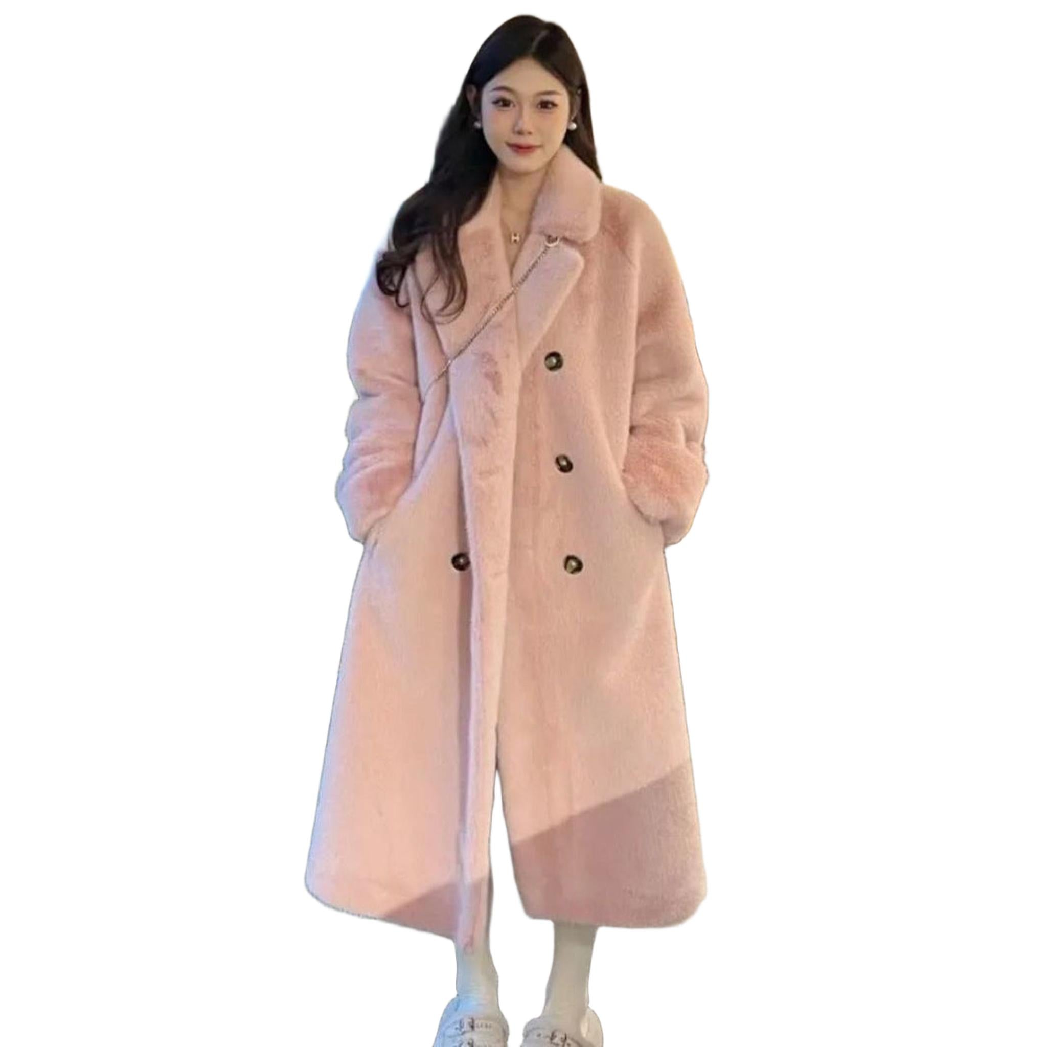 Horizon Essentials | Premium Fur Leather Coat Winter