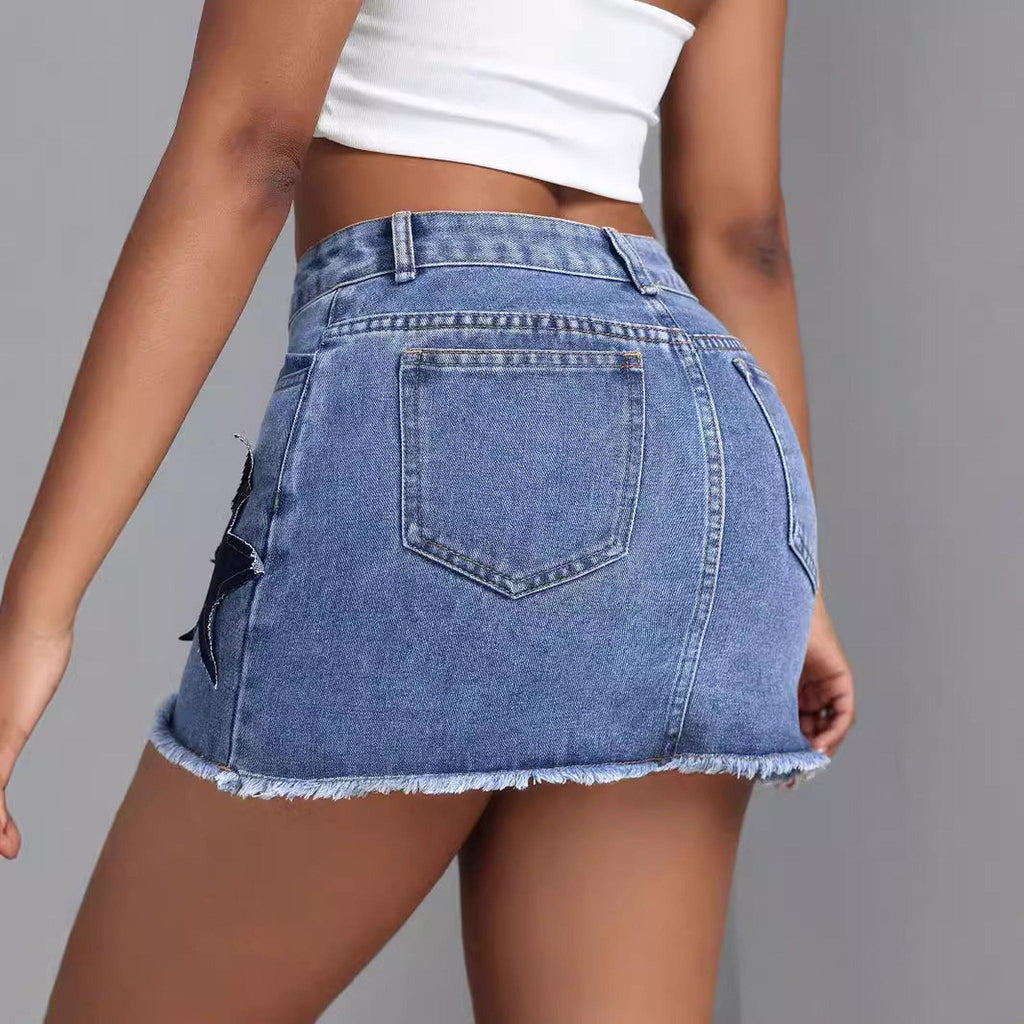 Horizon Essentials | Premium High-Waisted Denim Mini Skirt