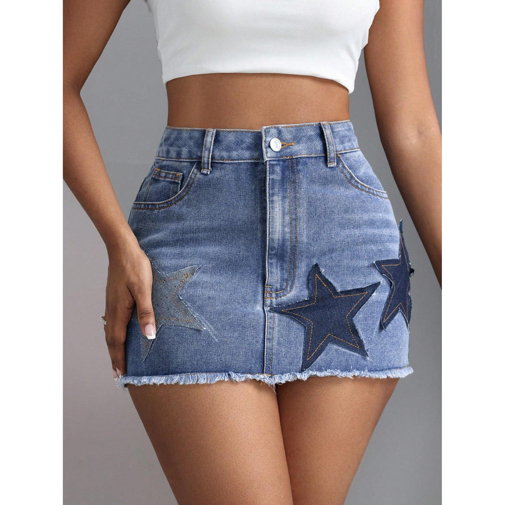 Horizon Essentials | Premium High-Waisted Denim Mini Skirt