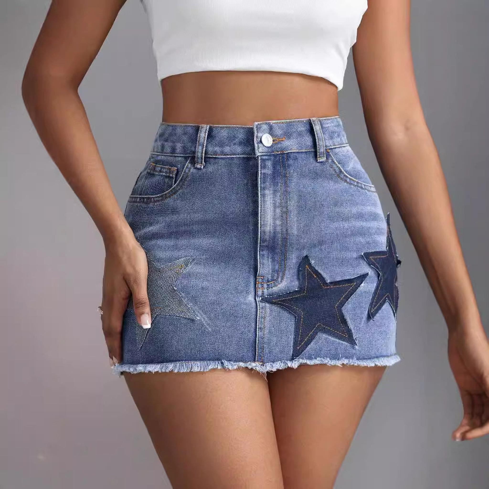 Horizon Essentials | Premium High-Waisted Denim Mini Skirt