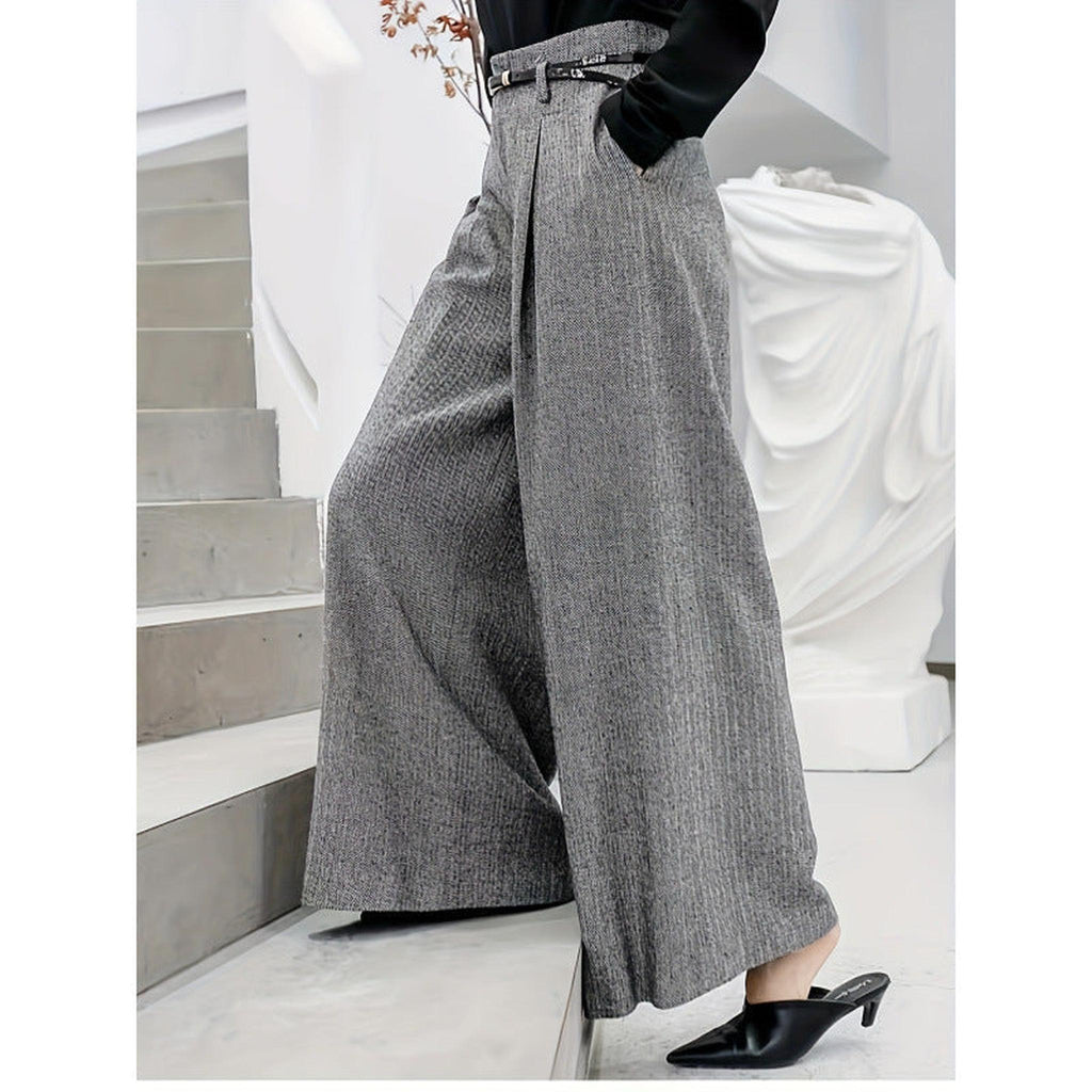 Horizon Essentials | Premium High-Waisted Tweed Pants