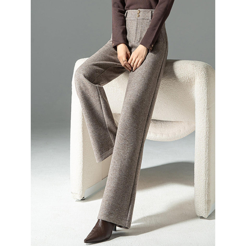 Horizon Essentials | Premium High-Waisted Wool Trousers