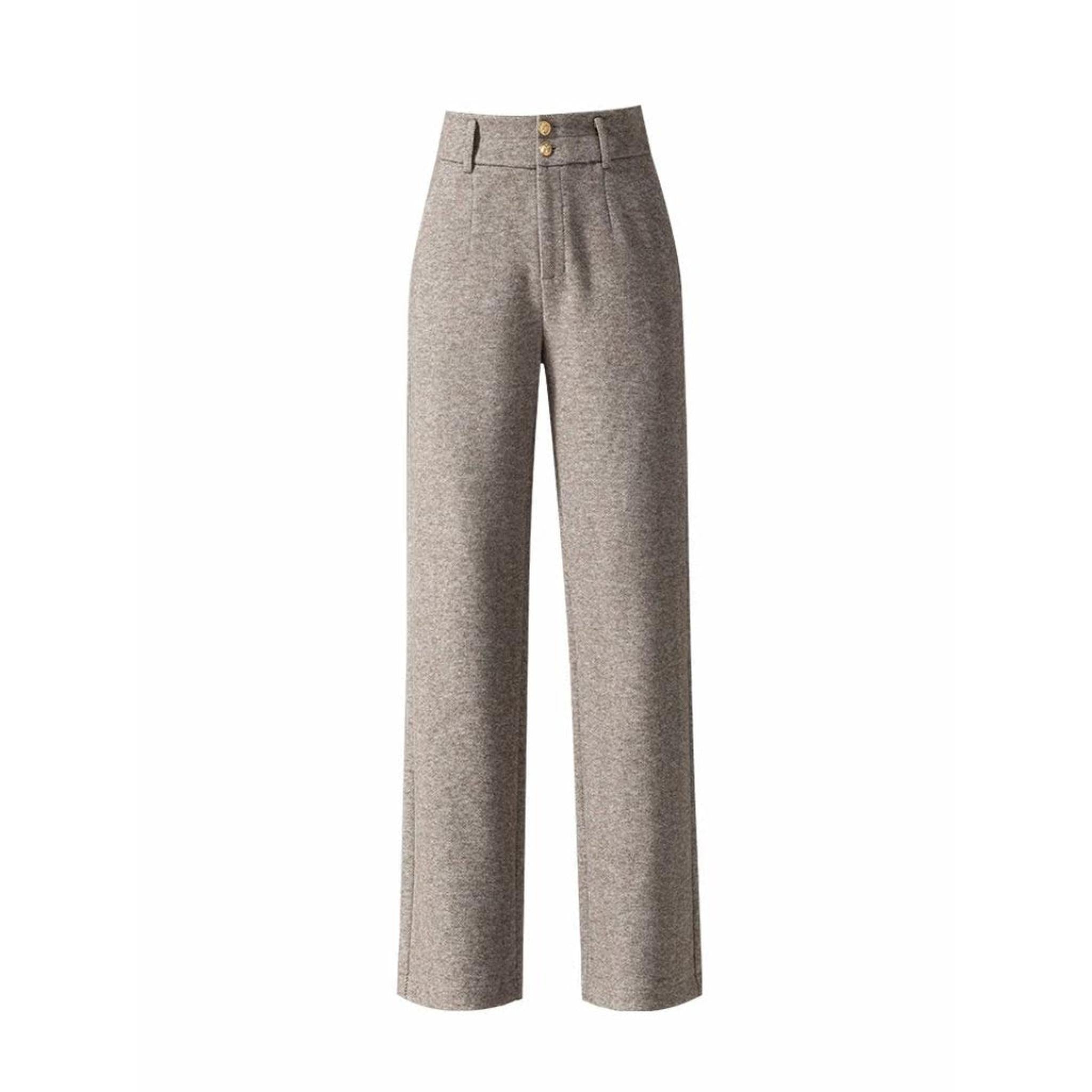 Horizon Essentials | Premium High-Waisted Wool Trousers
