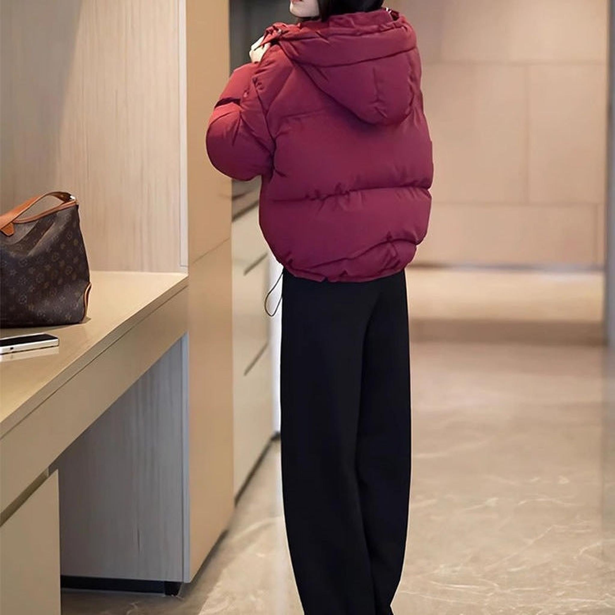 Horizon Essentials | Premium Korean Cropped Winter Hoodie