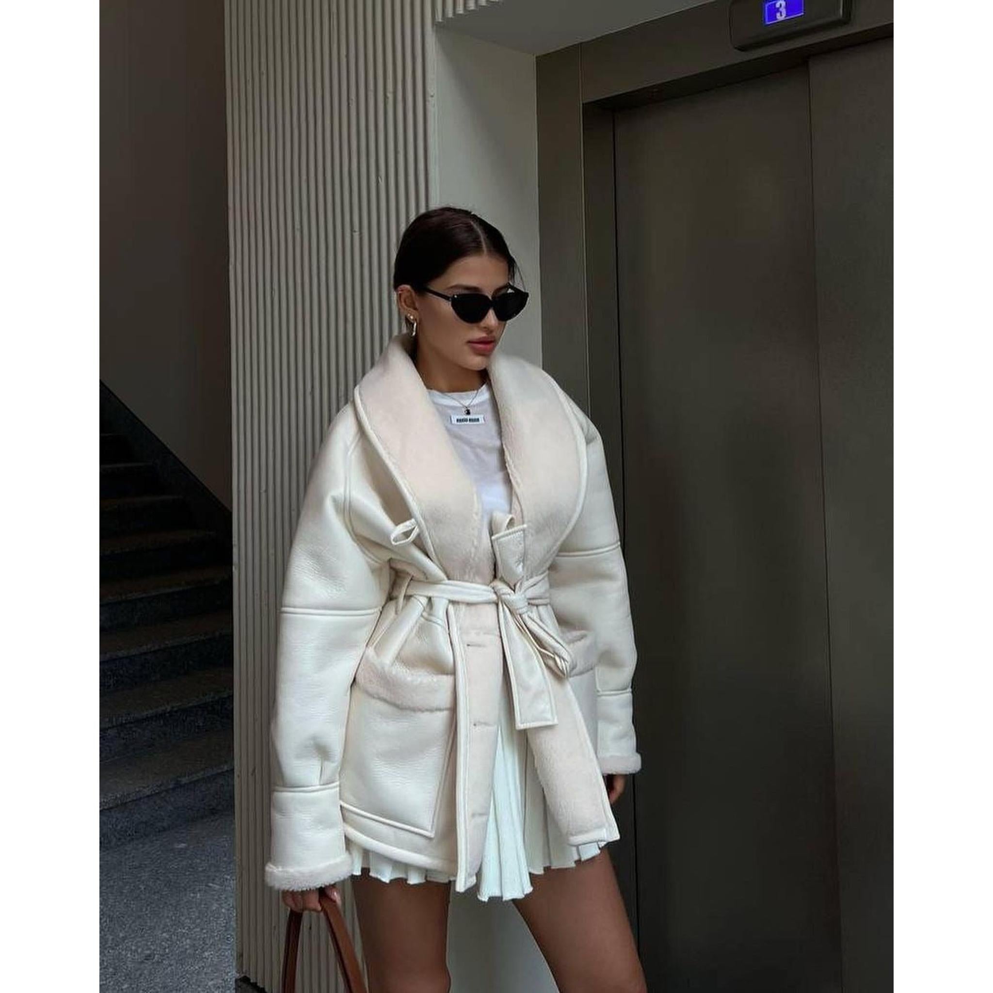 Horizon Essentials | Premium Korean Leather Fur Coat