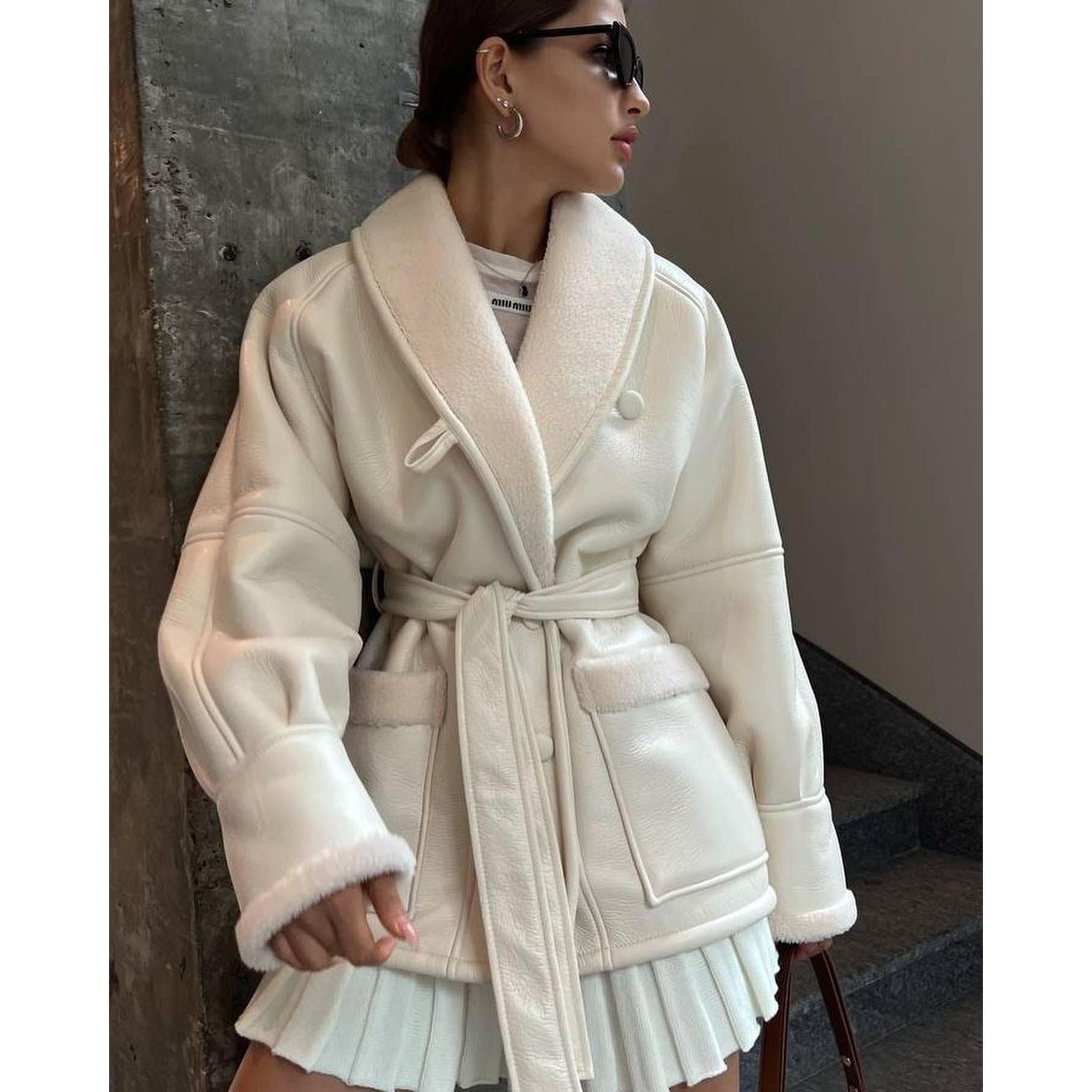 Horizon Essentials | Premium Korean Leather Fur Coat