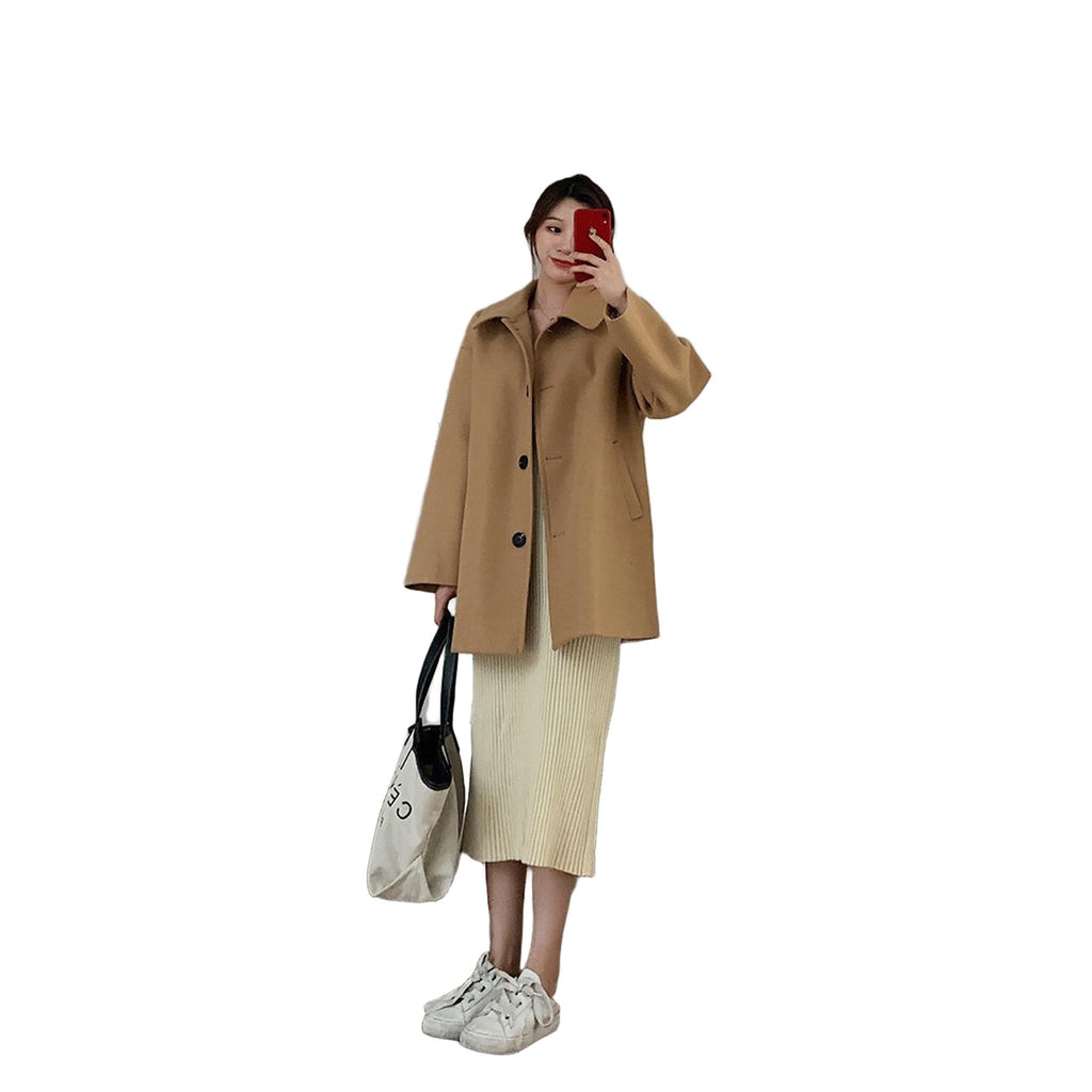 Horizon Essentials | Premium Korean Mid-Length Overcoat