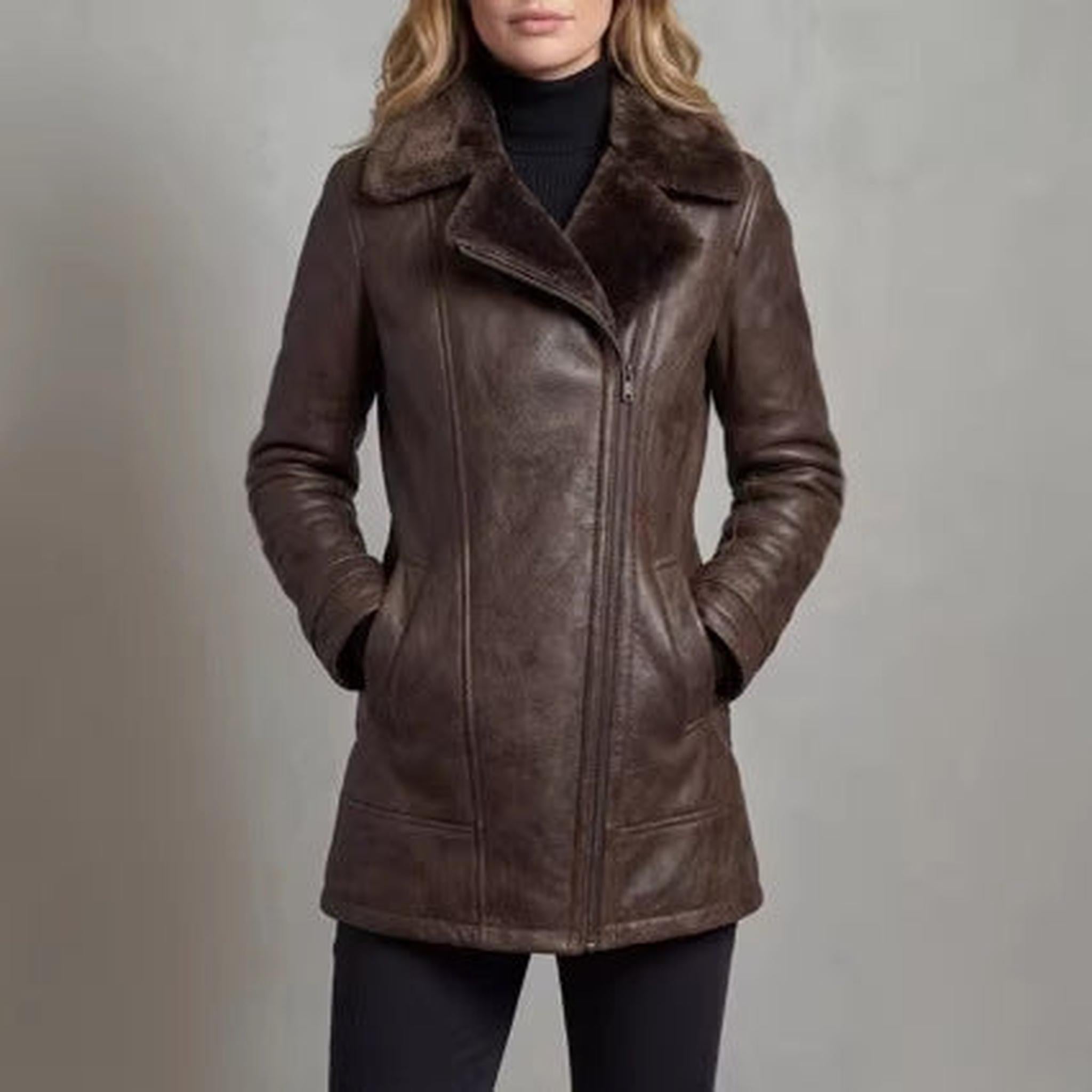 Horizon Essentials | Premium Leather Faux Fur Jacket