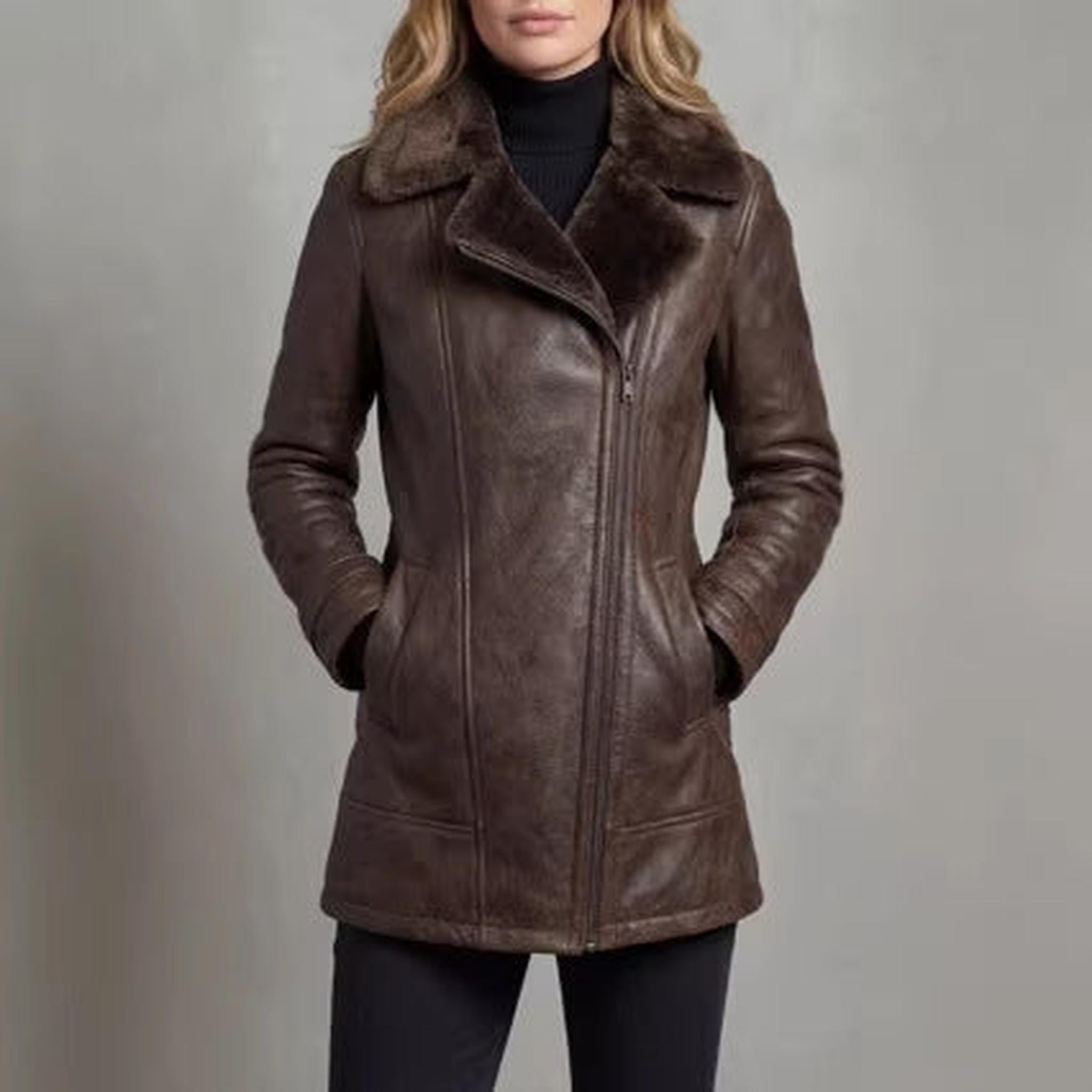 Horizon Essentials | Premium Leather Faux Fur Jacket