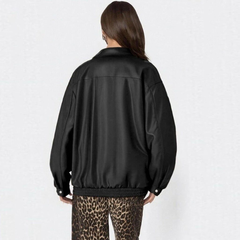 Horizon Essentials | Premium Leather Motorcycle Lapel Jacket