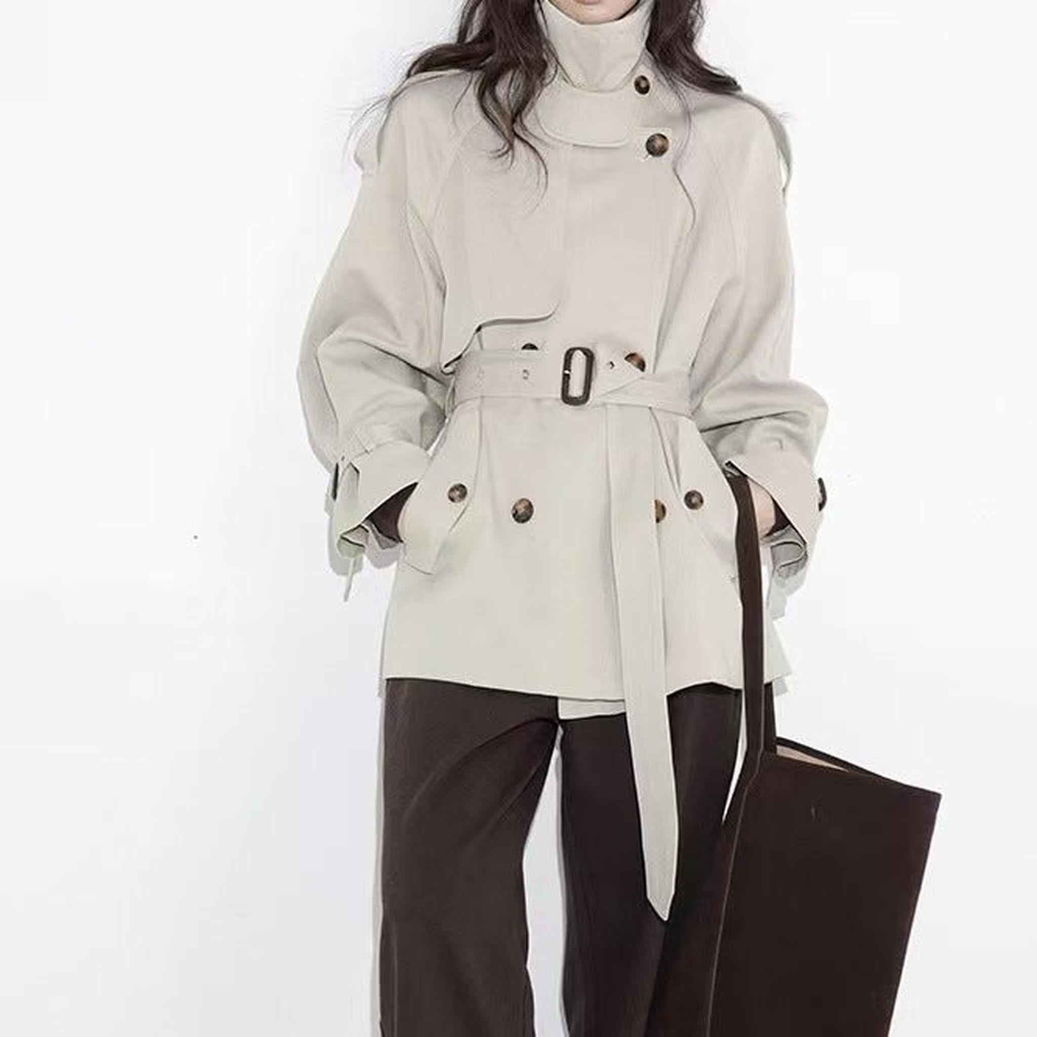 Horizon Essentials | Premium Loose Fit Brown Trench