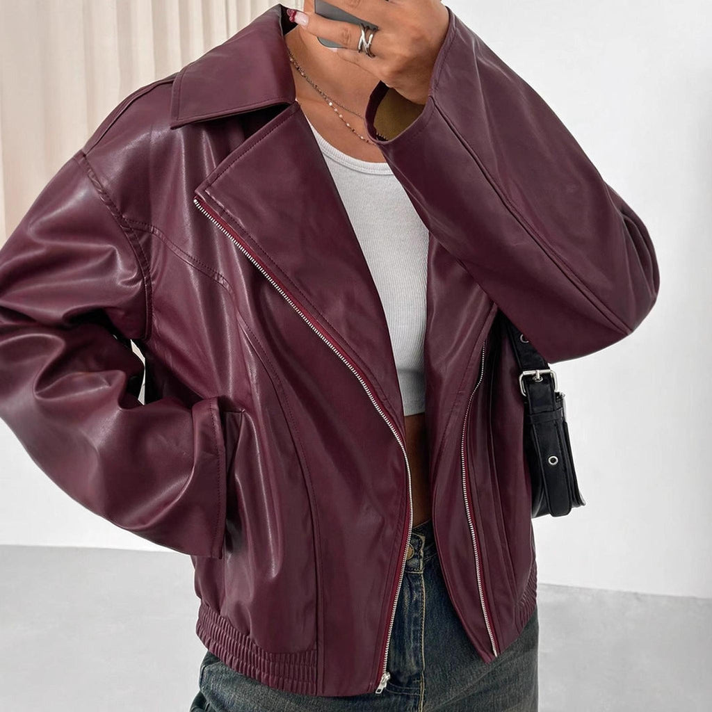 Horizon Essentials | Premium Loose-Fitting Leather Jacket
