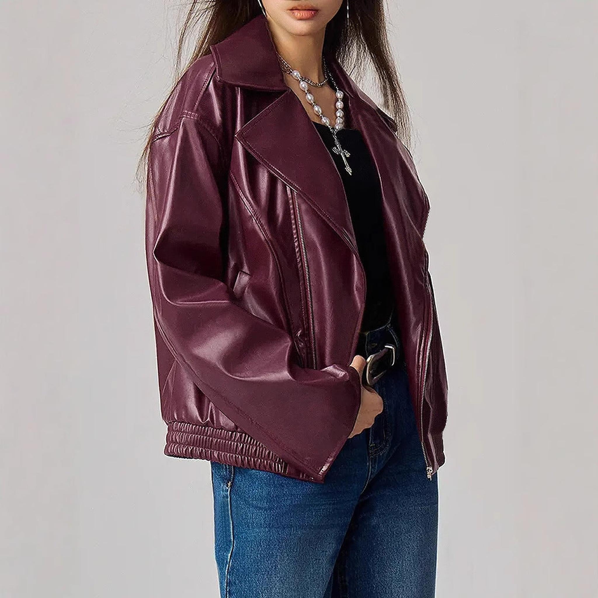 Horizon Essentials | Premium Loose-Fitting Leather Jacket