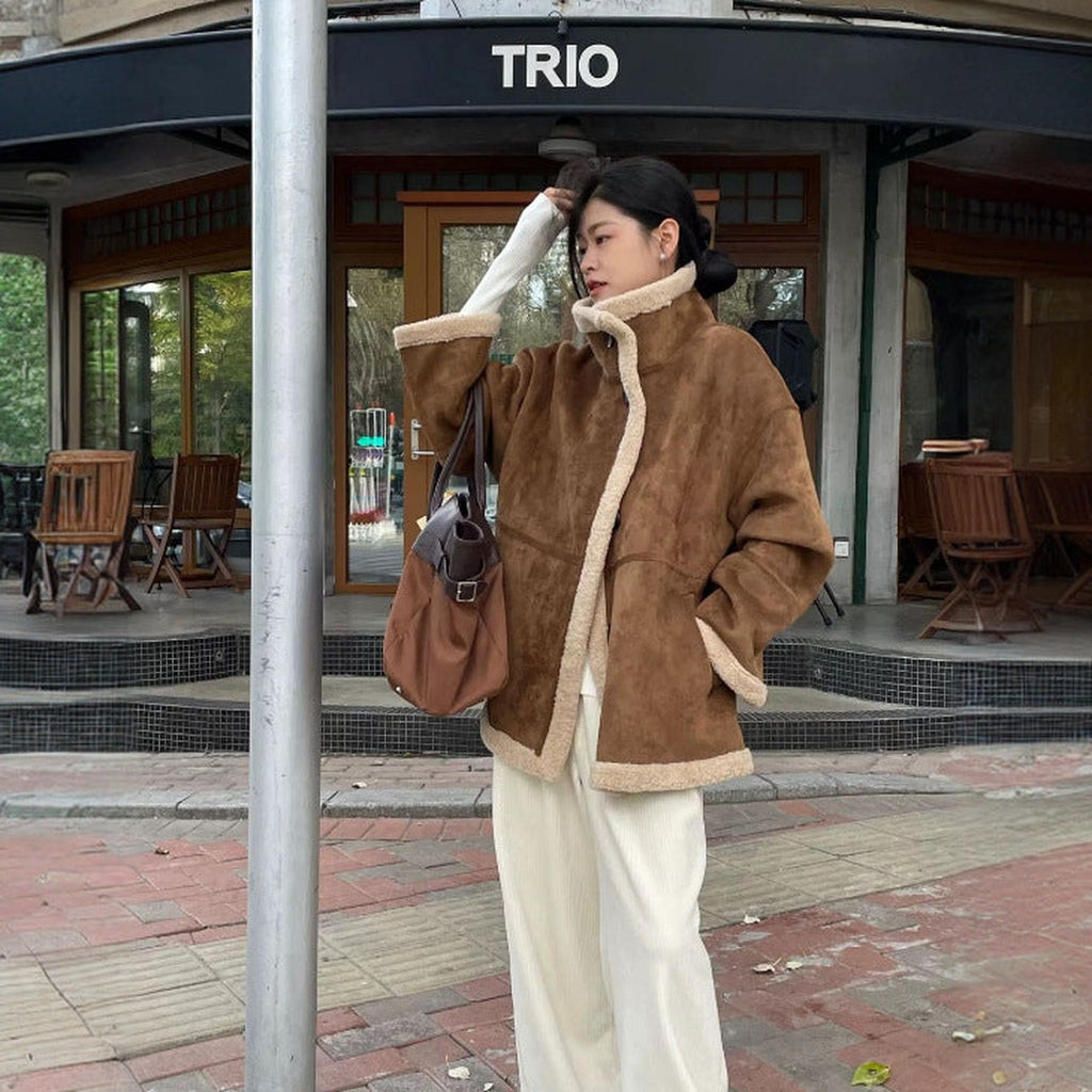 Horizon Essentials | Premium Loose-Fitting Suede Jacket