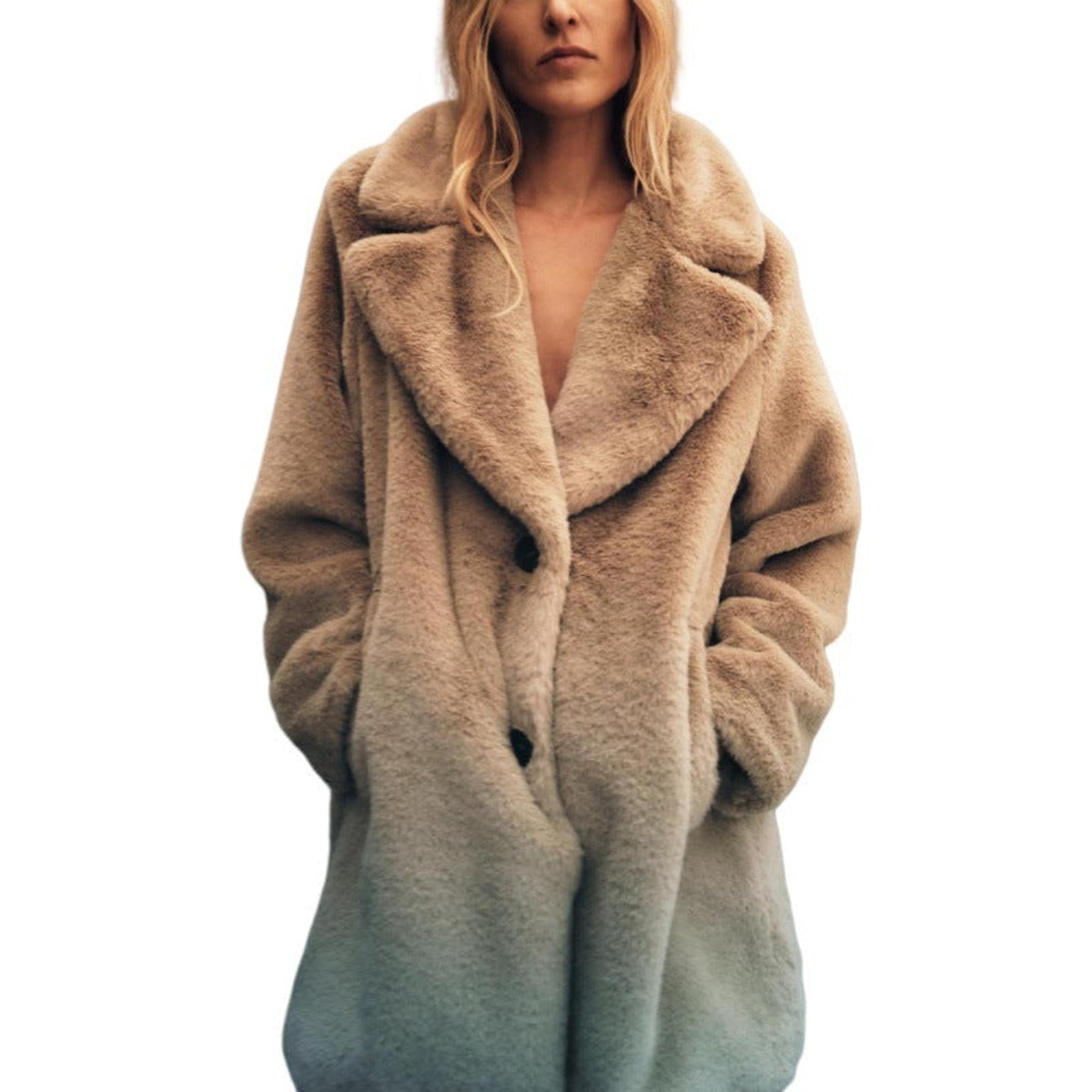 Horizon Essentials | Premium Mid-Length Faux Fur Coat