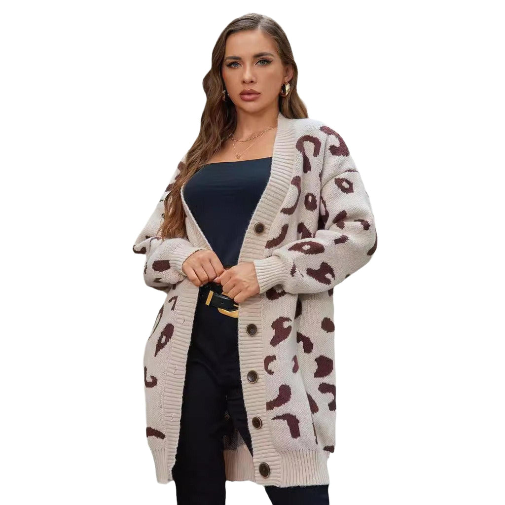 Horizon Essentials | Premium Mid-Length Leopard Cardigan