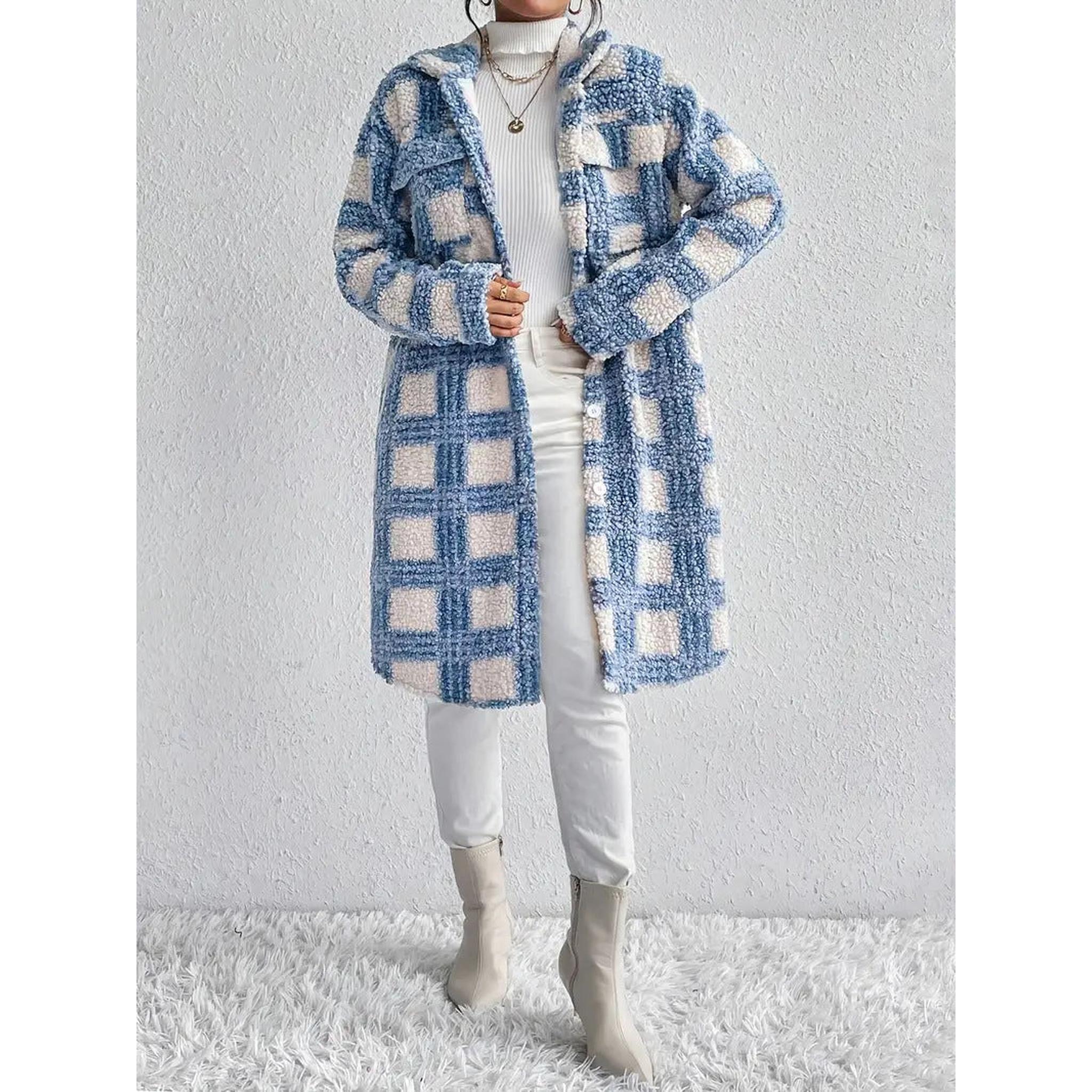 Horizon Essentials | Premium Mid-Length Padded Plaid Jacket