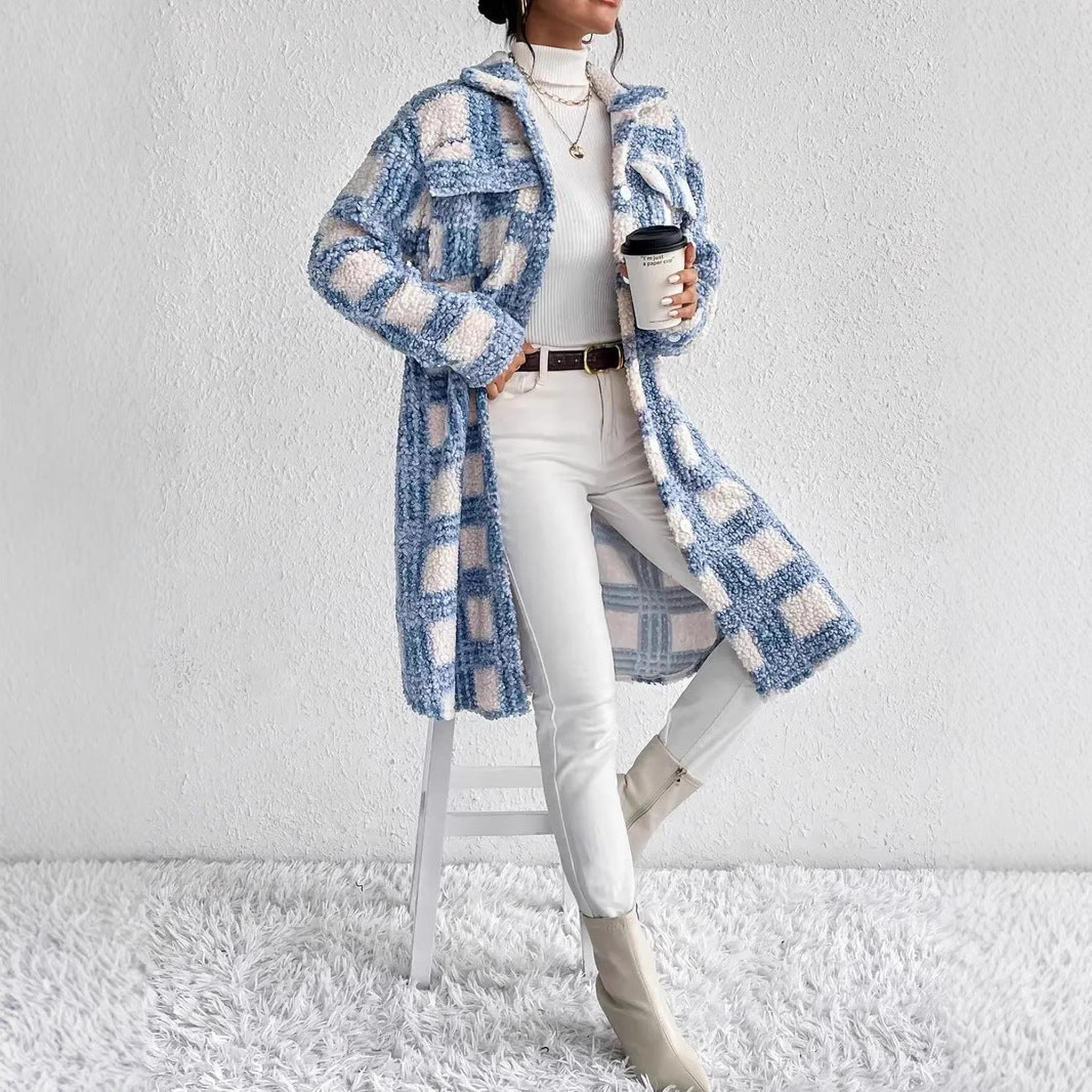 Horizon Essentials | Premium Mid-Length Padded Plaid Jacket