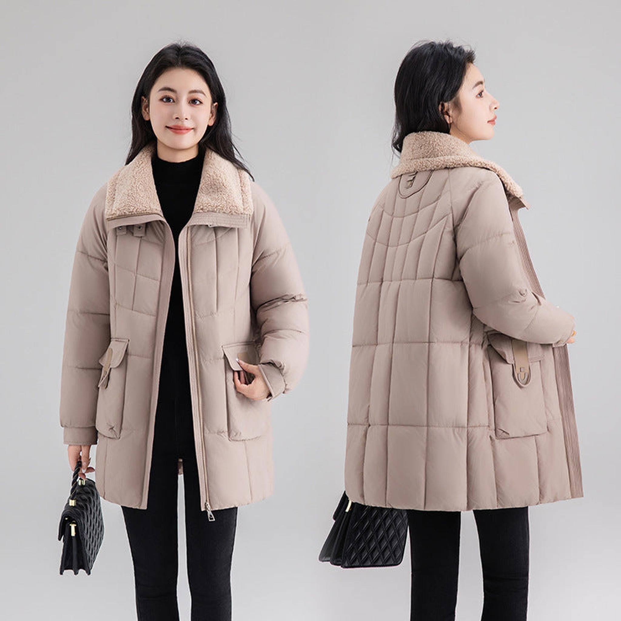 Horizon Essentials | Premium Mid-Length Patchwork Coat