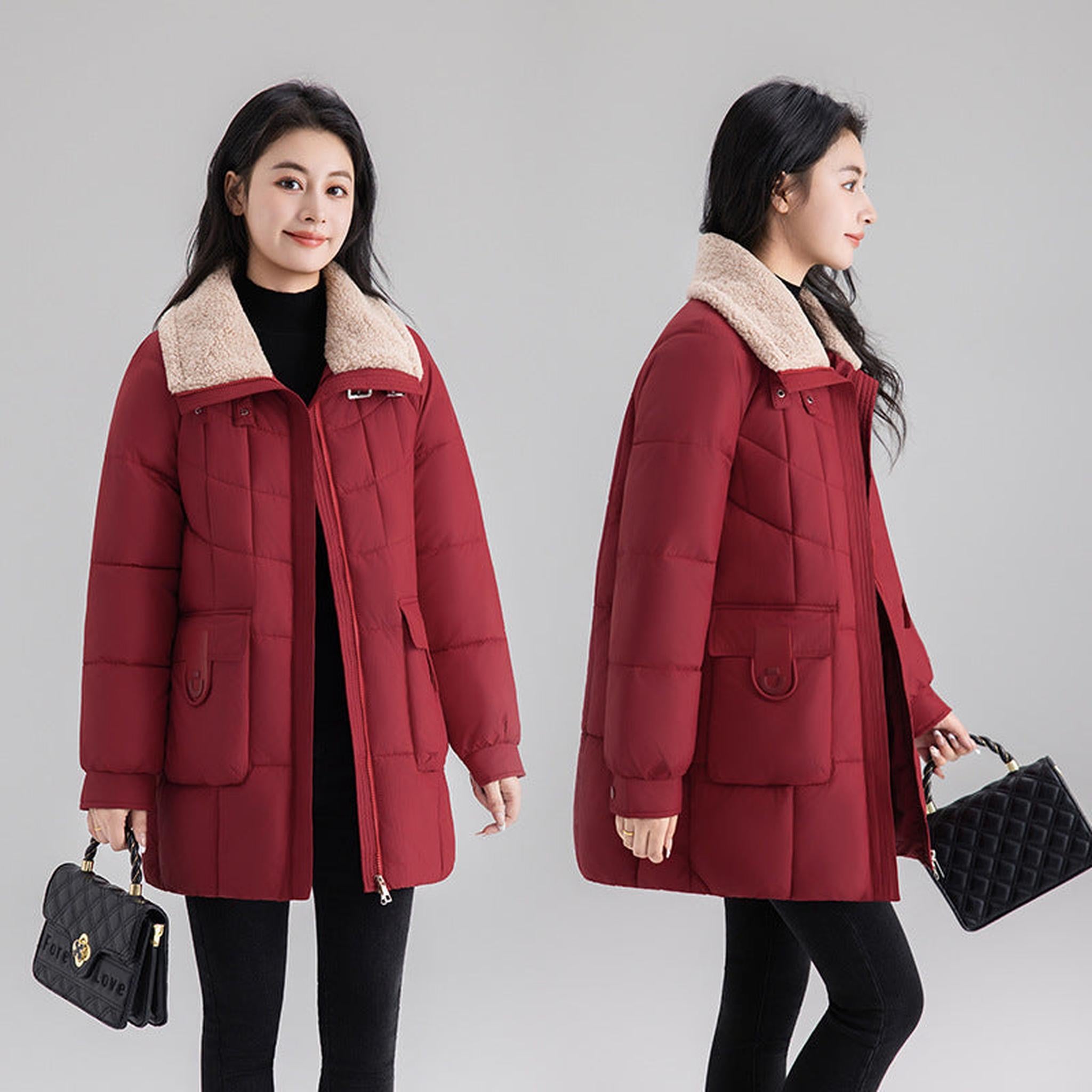 Horizon Essentials | Premium Mid-Length Patchwork Coat