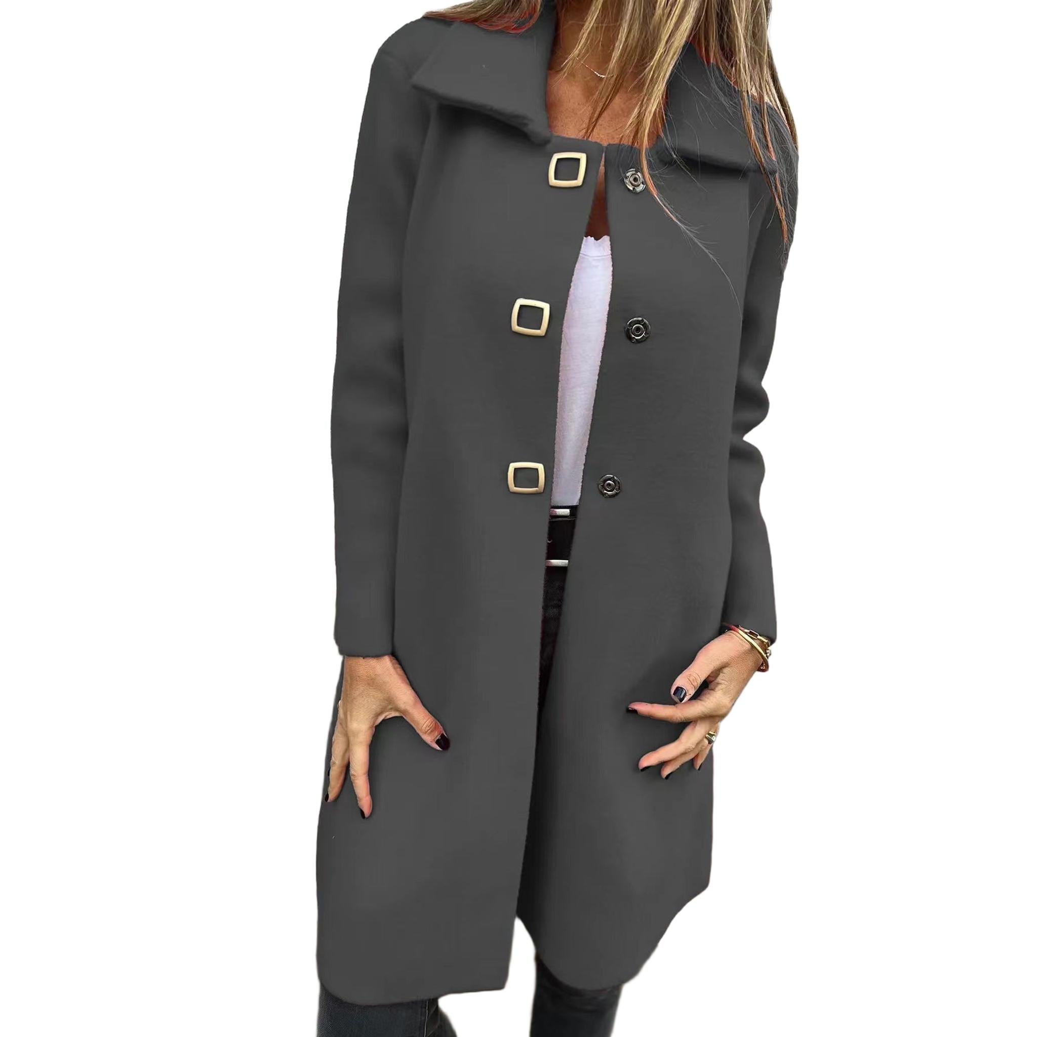 Horizon Essentials | Premium Mid-Length Single-Breasted Coat