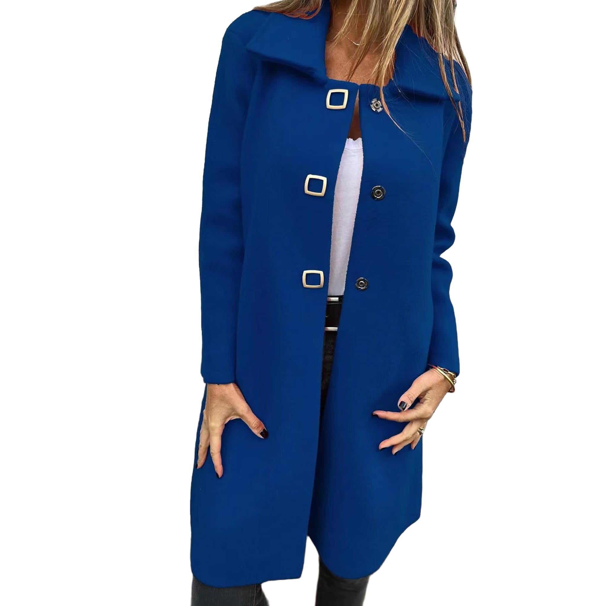 Horizon Essentials | Premium Mid-Length Single-Breasted Coat