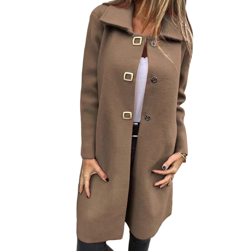 Horizon Essentials | Premium Mid-Length Single-Breasted Coat